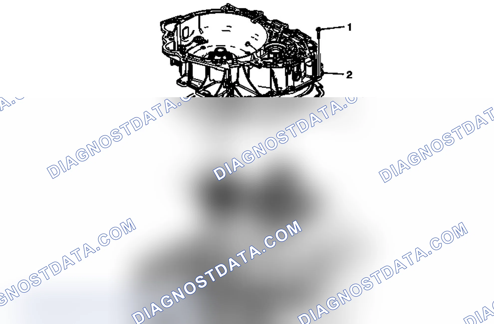 Scheme 158: Torque Converter and Differential Housing, Front Differential Transfer Drive Gear, and Front Differe