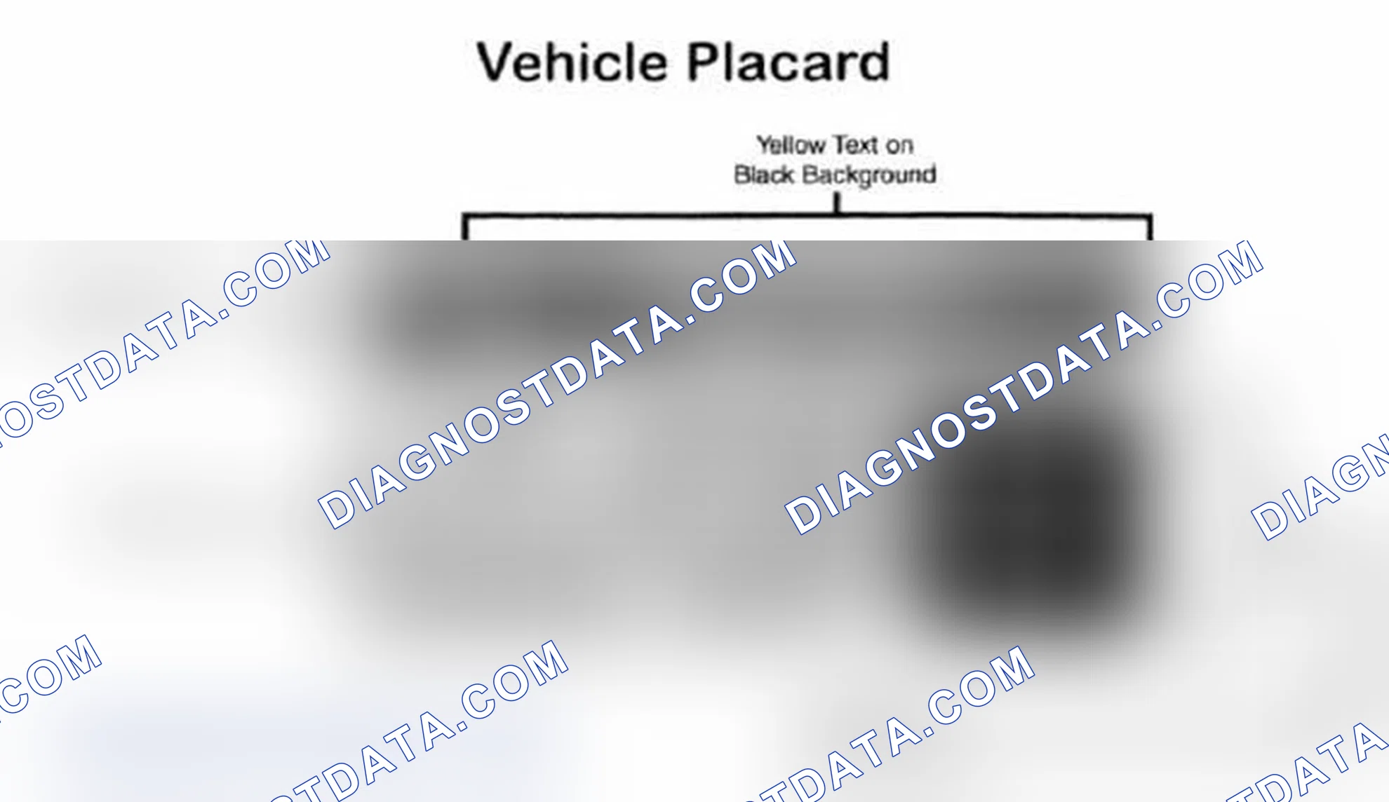 Scheme 28: Vehicle Tire Placard - Typical