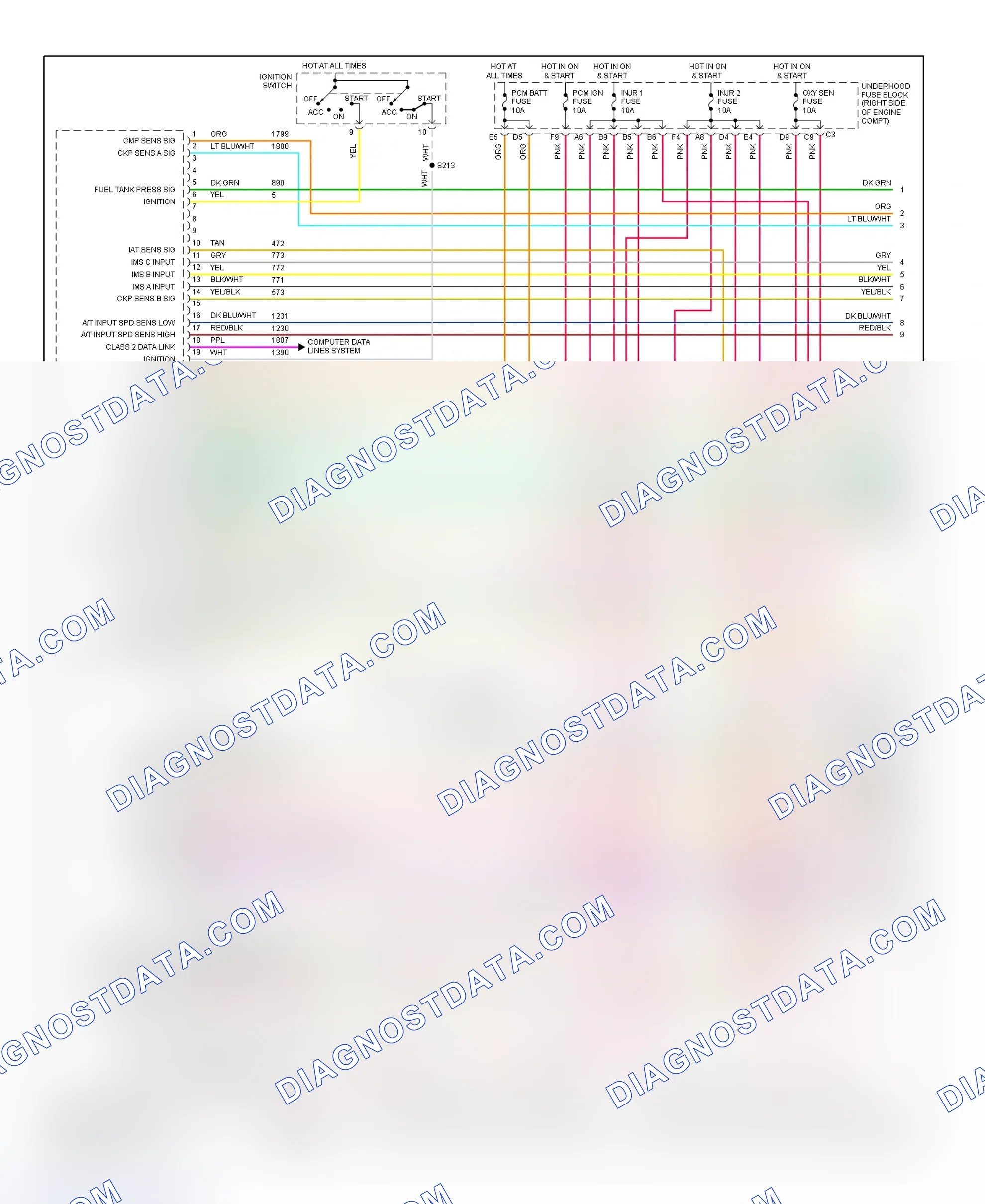 Scheme 150: PCM Wiring Diagram (DeVille - 4.6L - 1 Of 5)