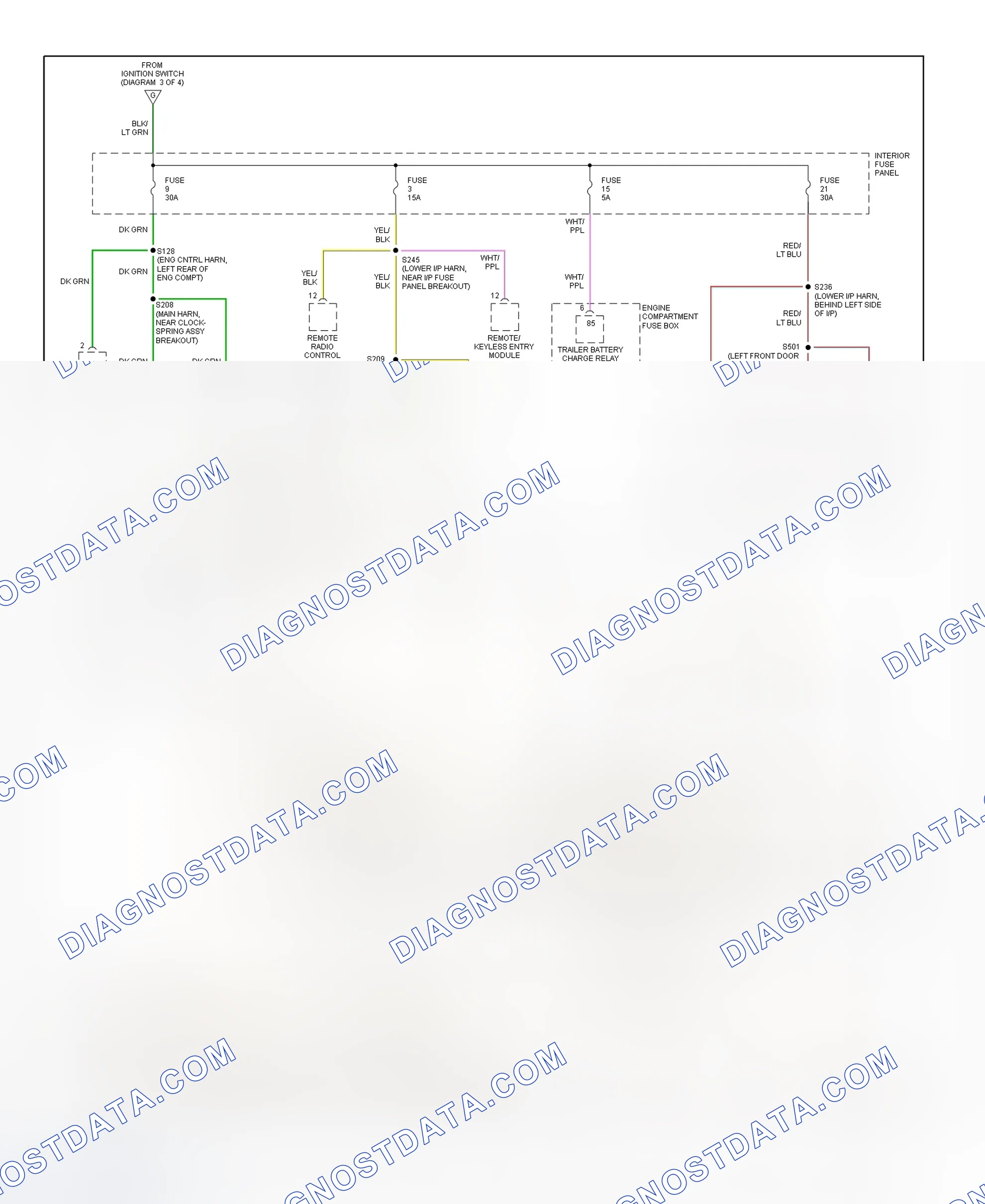 Scheme 13: Power Distribution Wiring Diagram (4 Of 4)