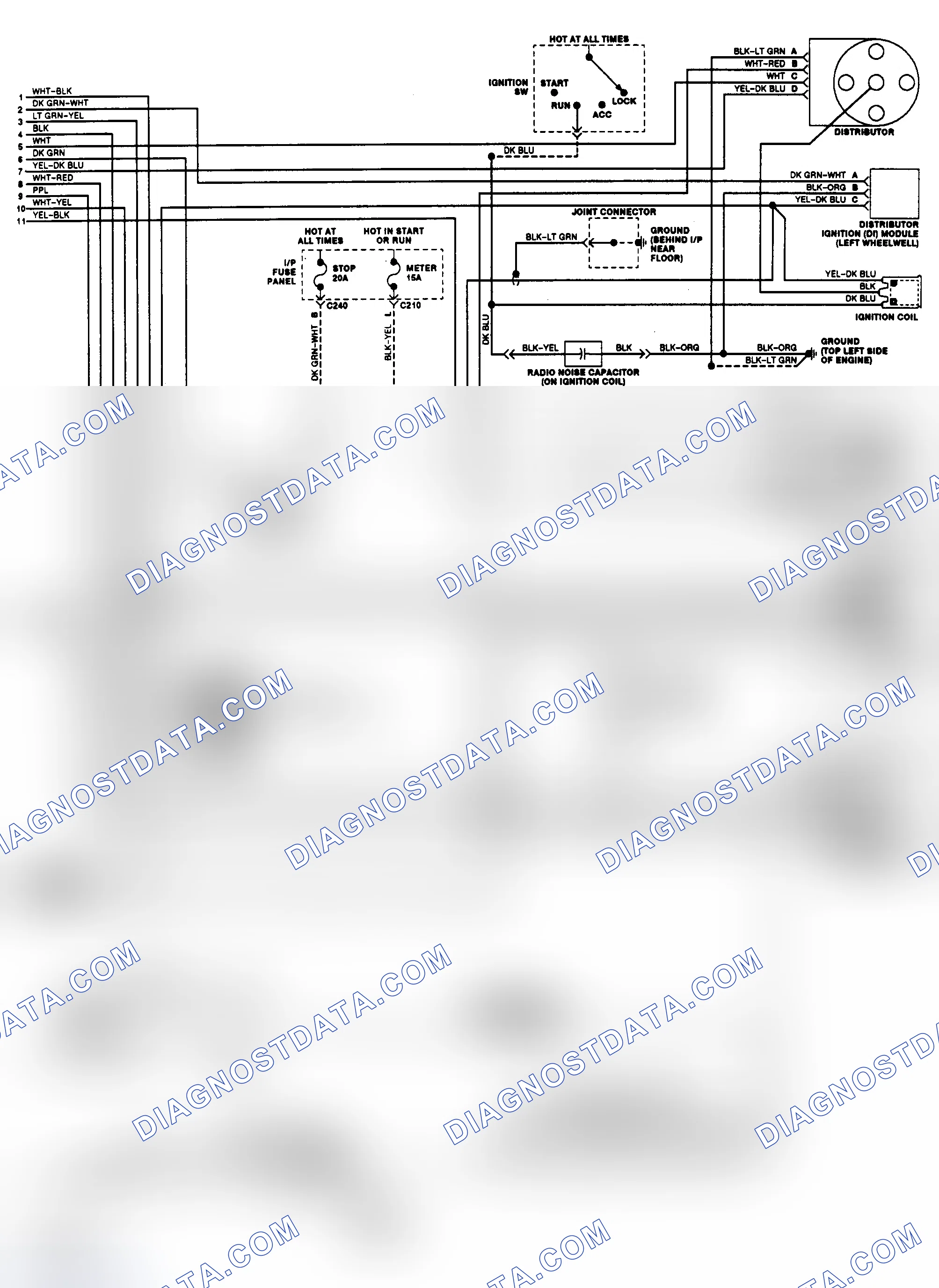 Scheme 161: EEC Wiring Diagram (1.8L M/T - 2 of 2)