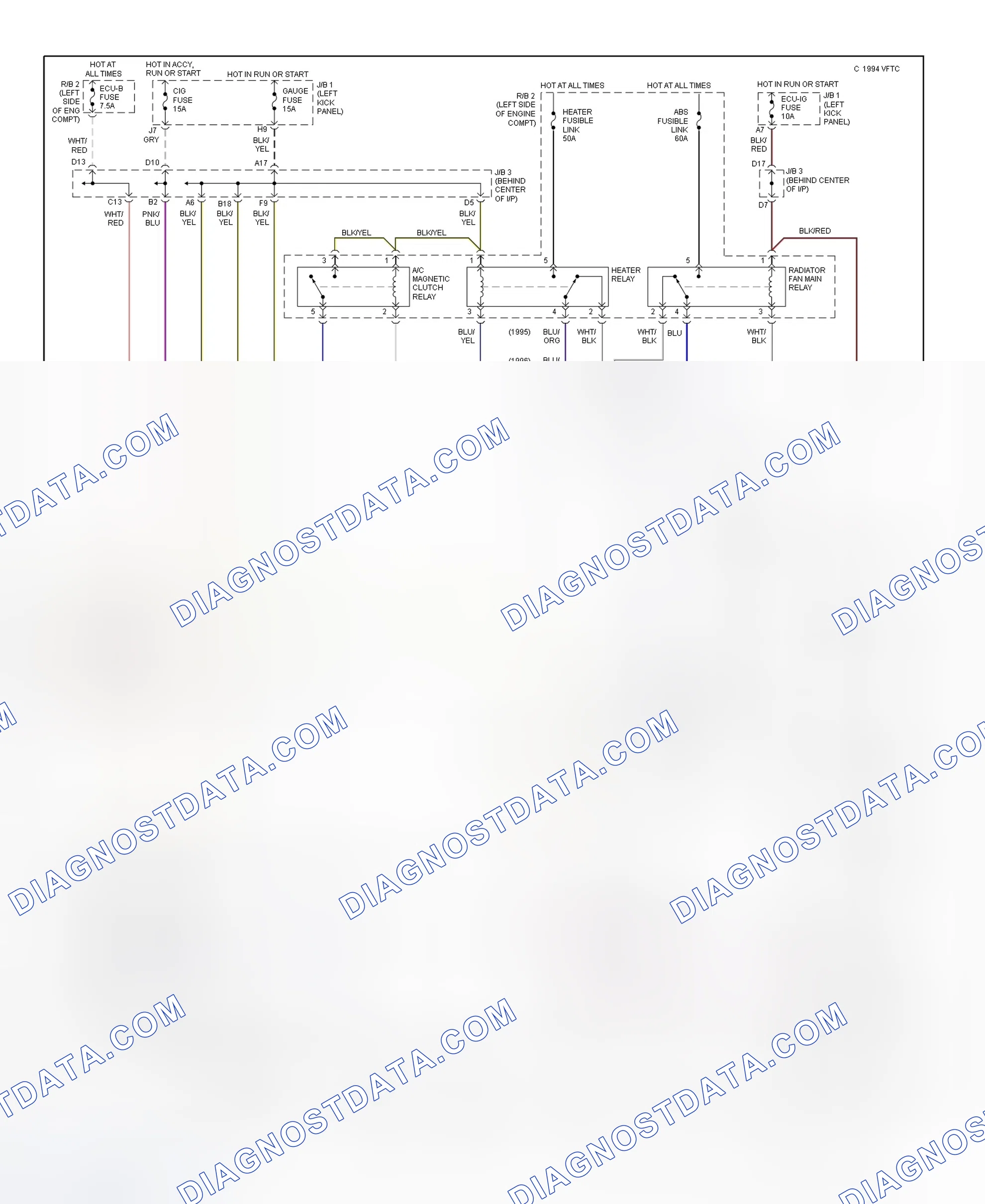 Scheme 2: Automatic A/C-Heater System Wiring Diagram (2 Of 2)