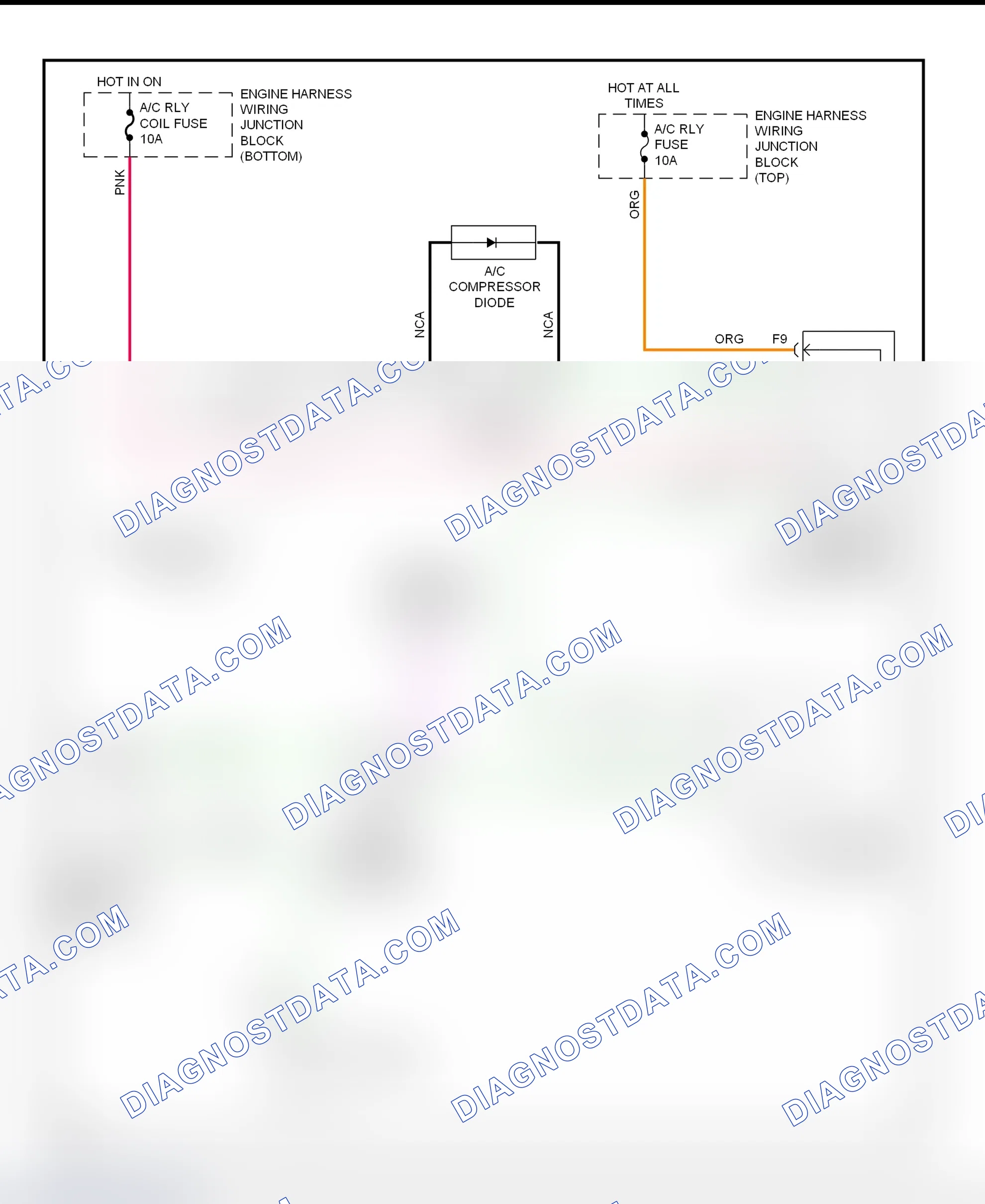 Scheme 62: A/C Compressor Clutch Control Circuit Wiring Diagram (2000 Impala & Monte Carlo)