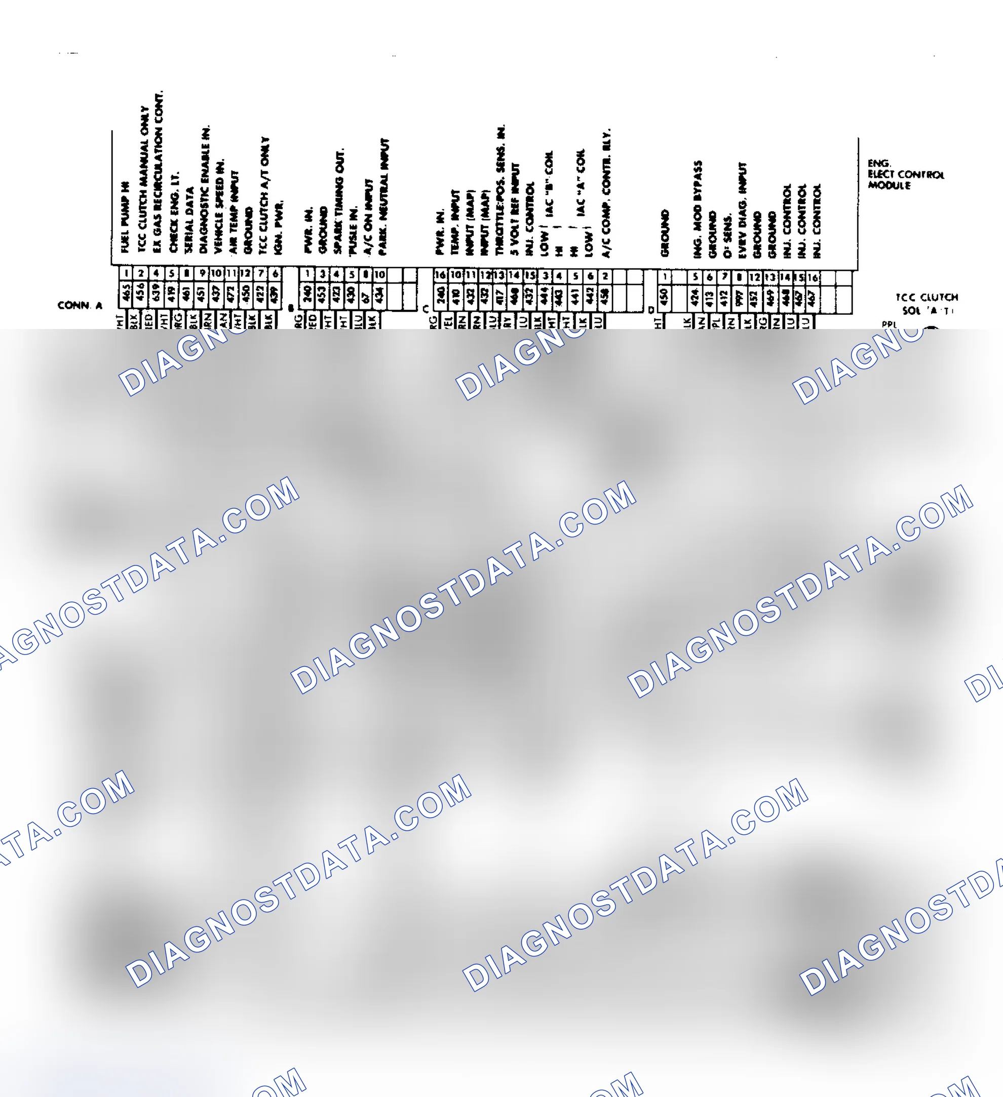 Scheme 428: Fiero PFI CCC Wiring Diagram