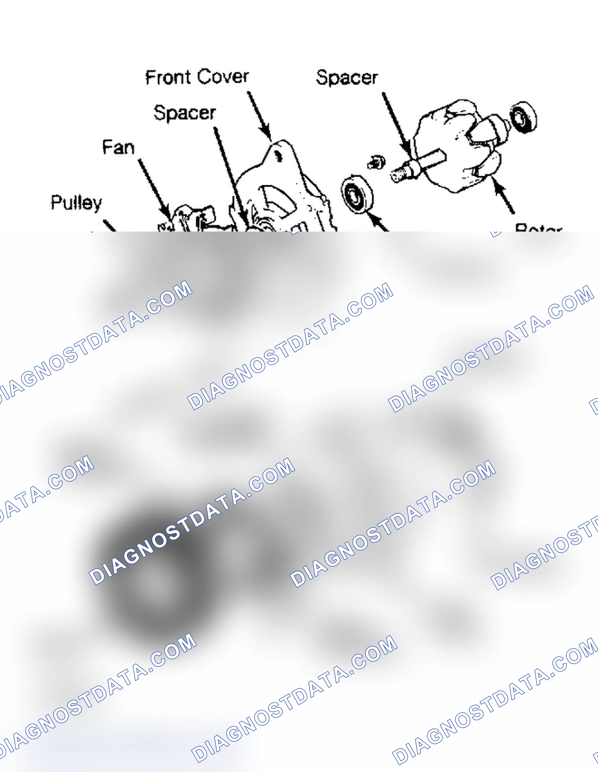 Scheme 5: Exploded View of Typical Hitachi Alternator