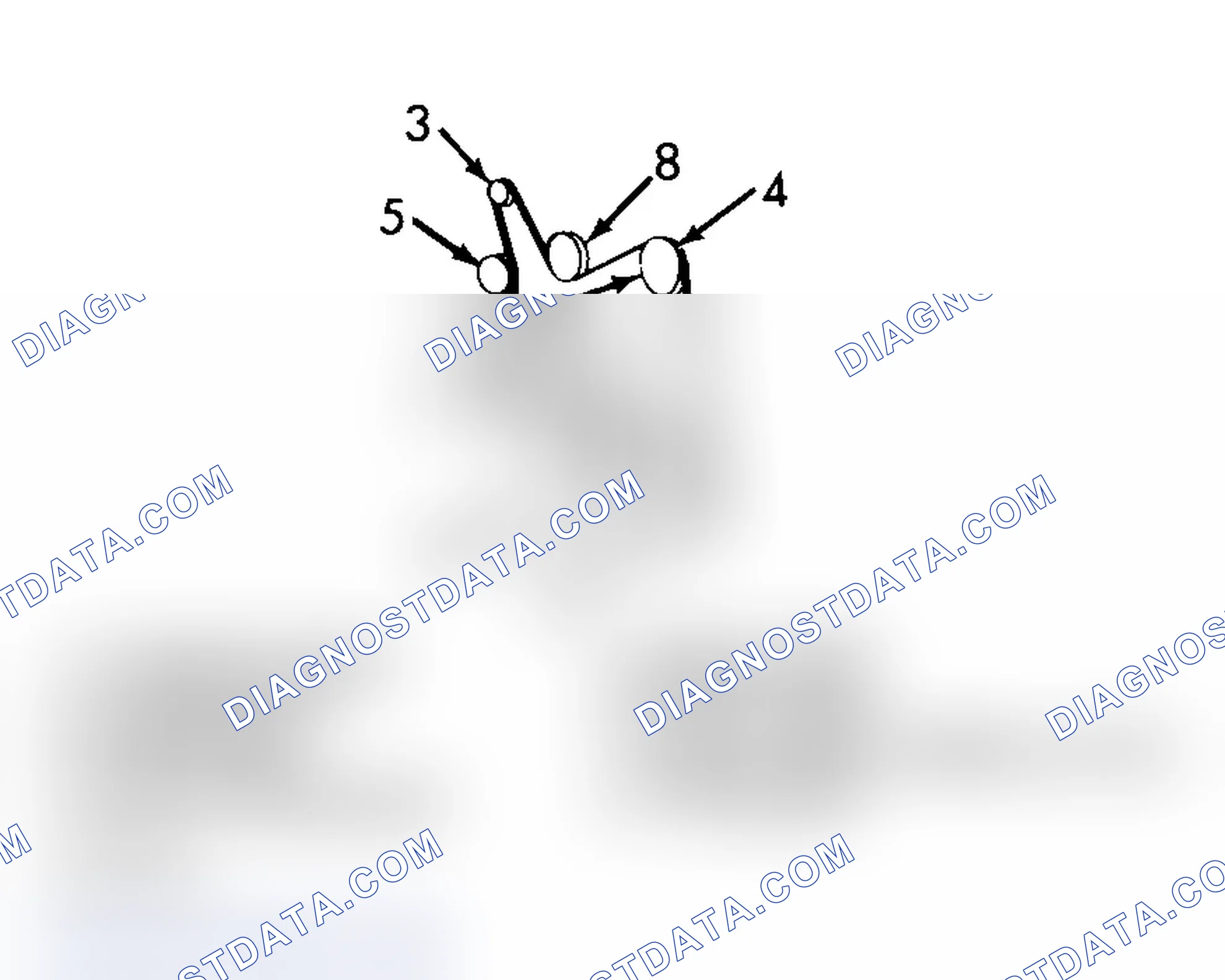 Scheme 14: SERPENTINE BELT ROUTING ("G" SERIES WITH 7.4L)