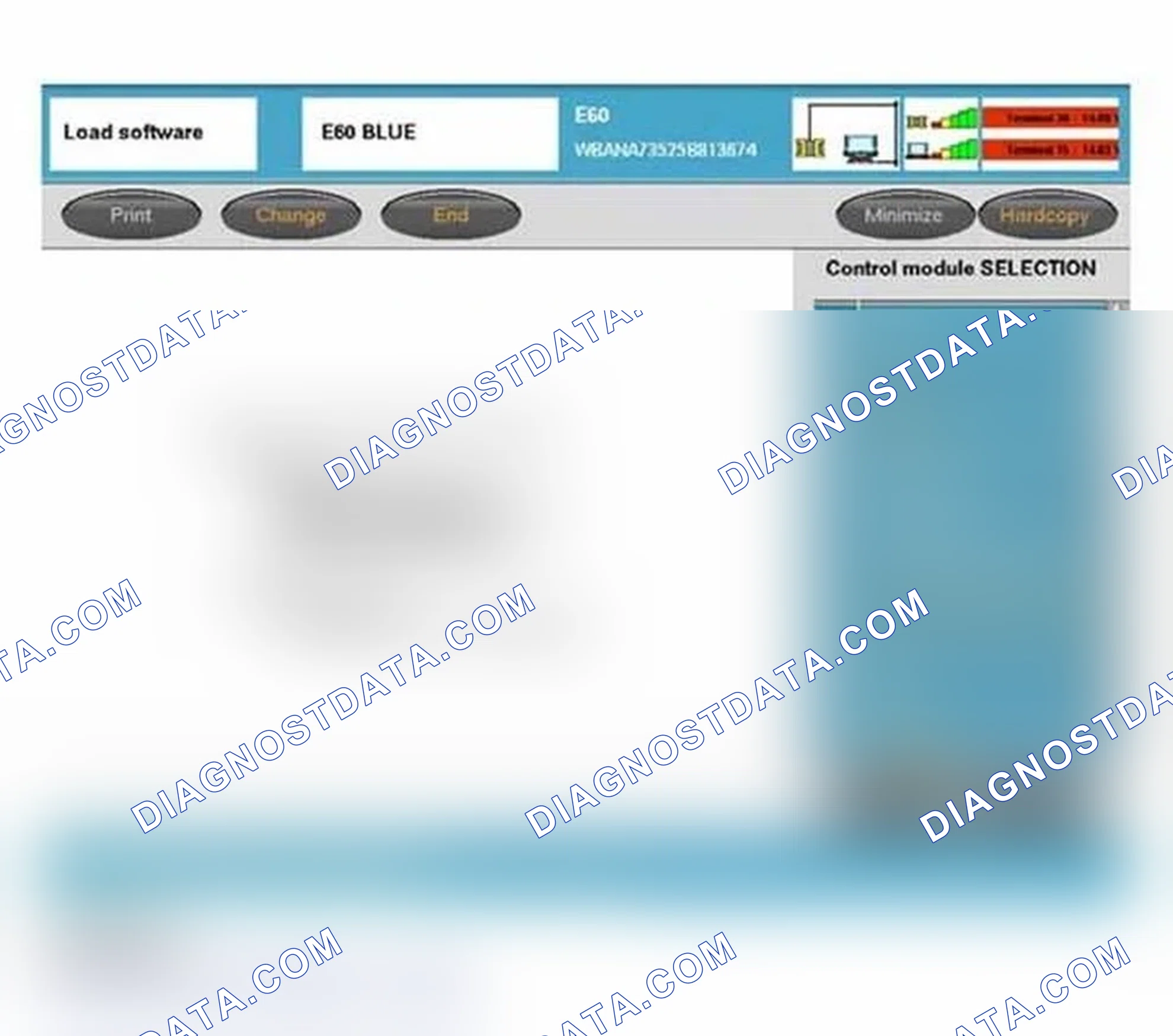 Scheme 257: Control Module Selection - Programming - Update Software