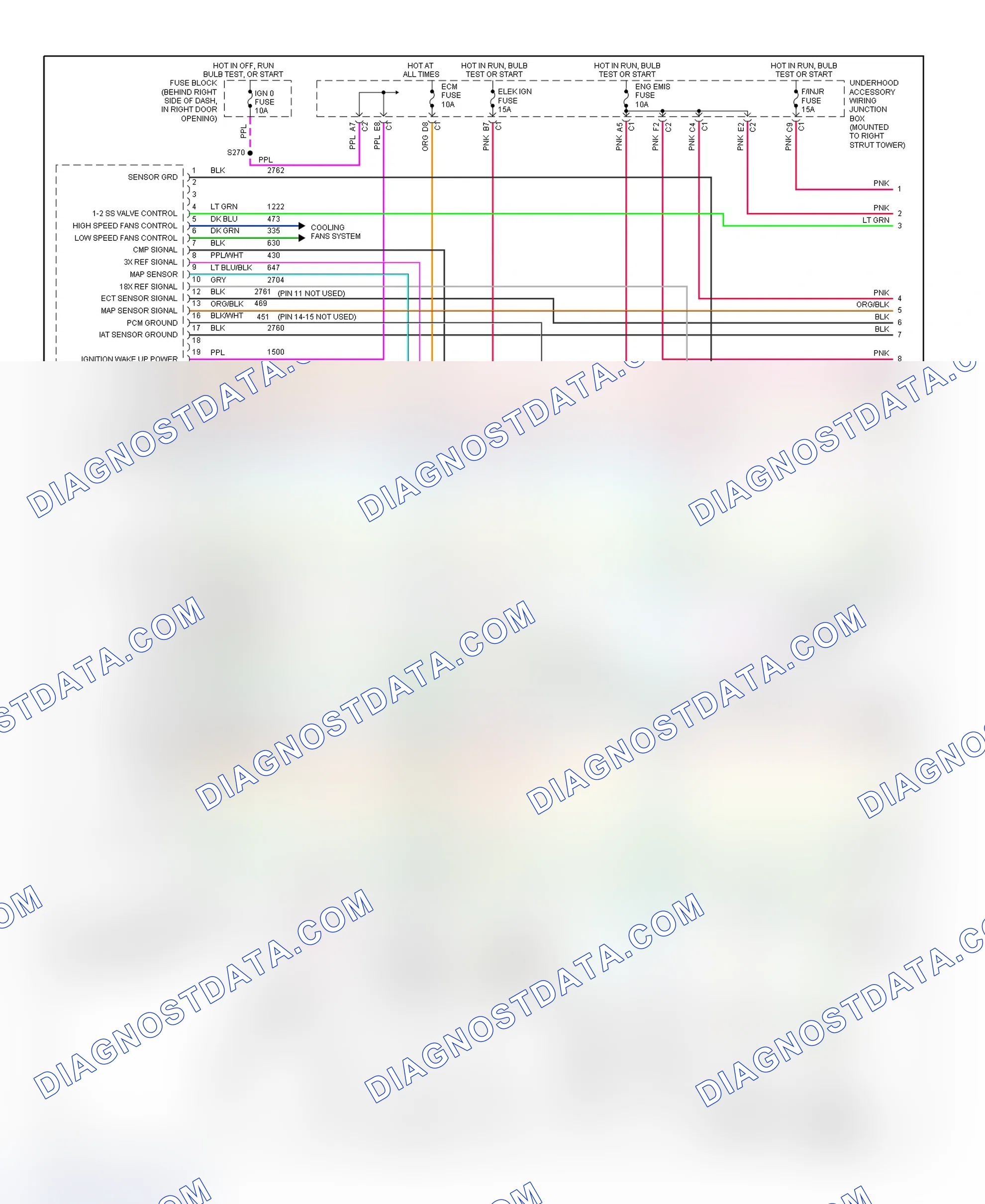 Scheme 156: PCM Wiring Diagram (Regal - 3.8L VIN K - 1 Of 4)