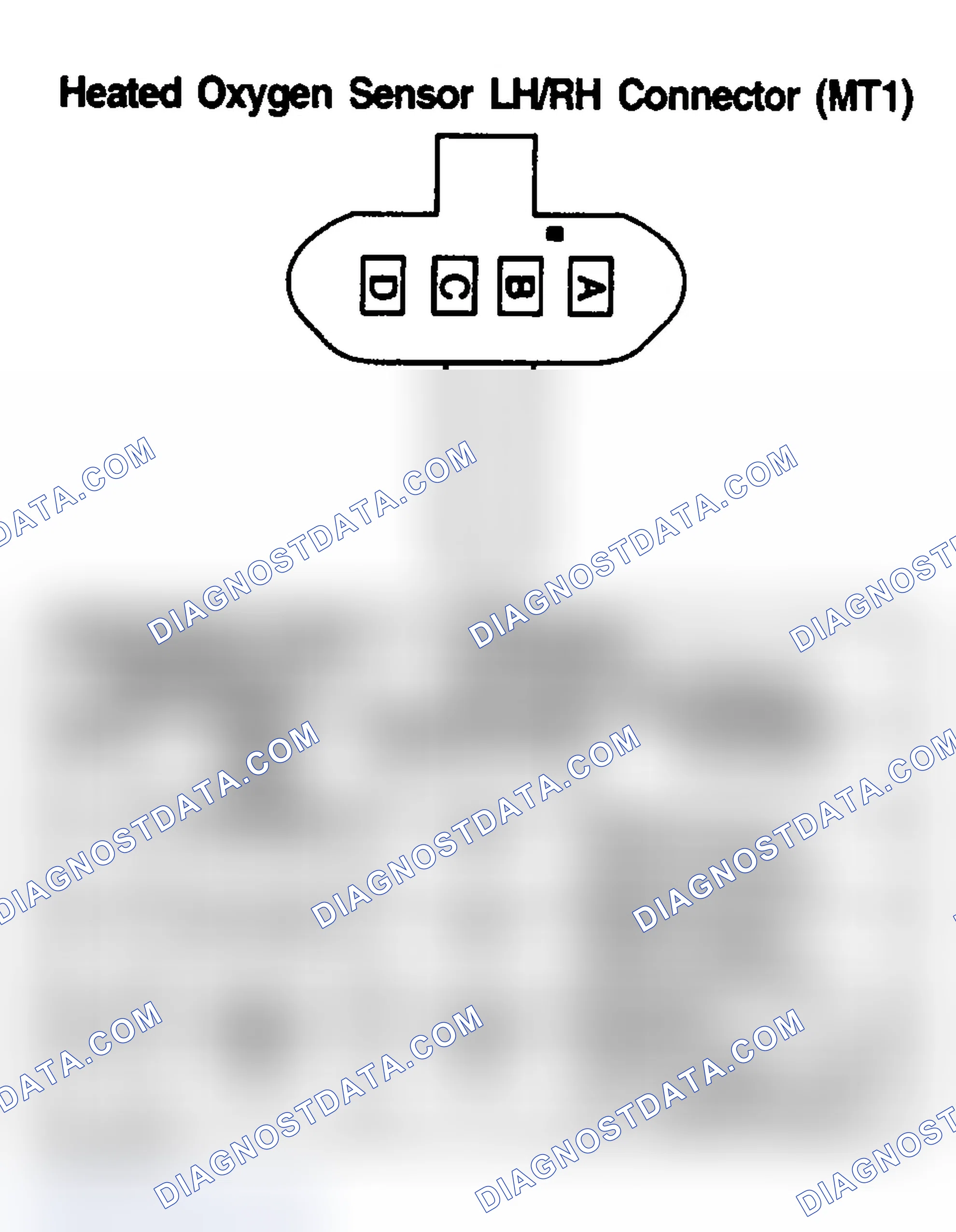 Scheme 176: HEATED OXYGEN SENSOR LH/RH (MT1)