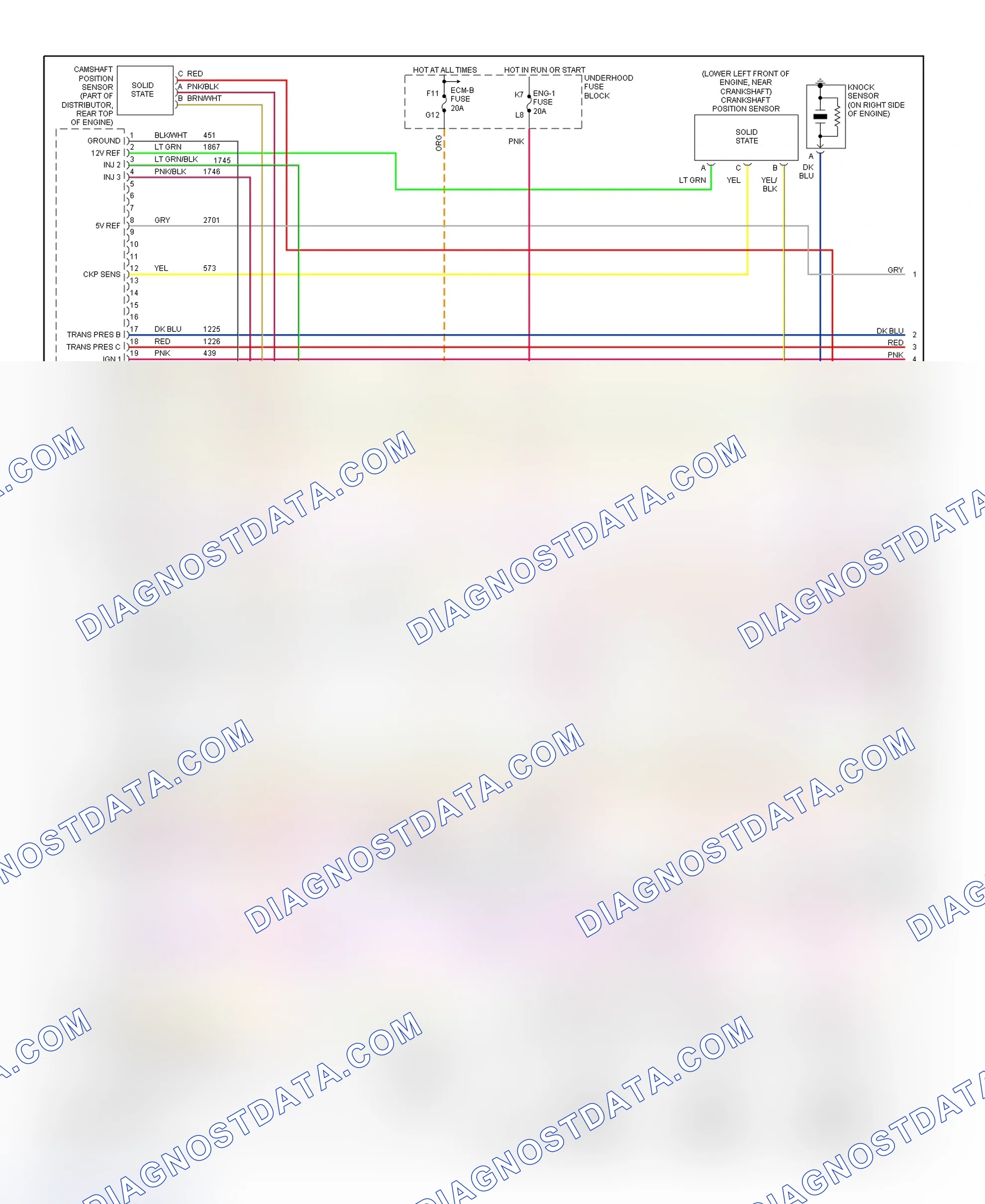 Scheme 123: PCM Wiring Diagram (Chevy Express & Savana - 5.0L & 5.7L Gasoline - 1 Of 4)