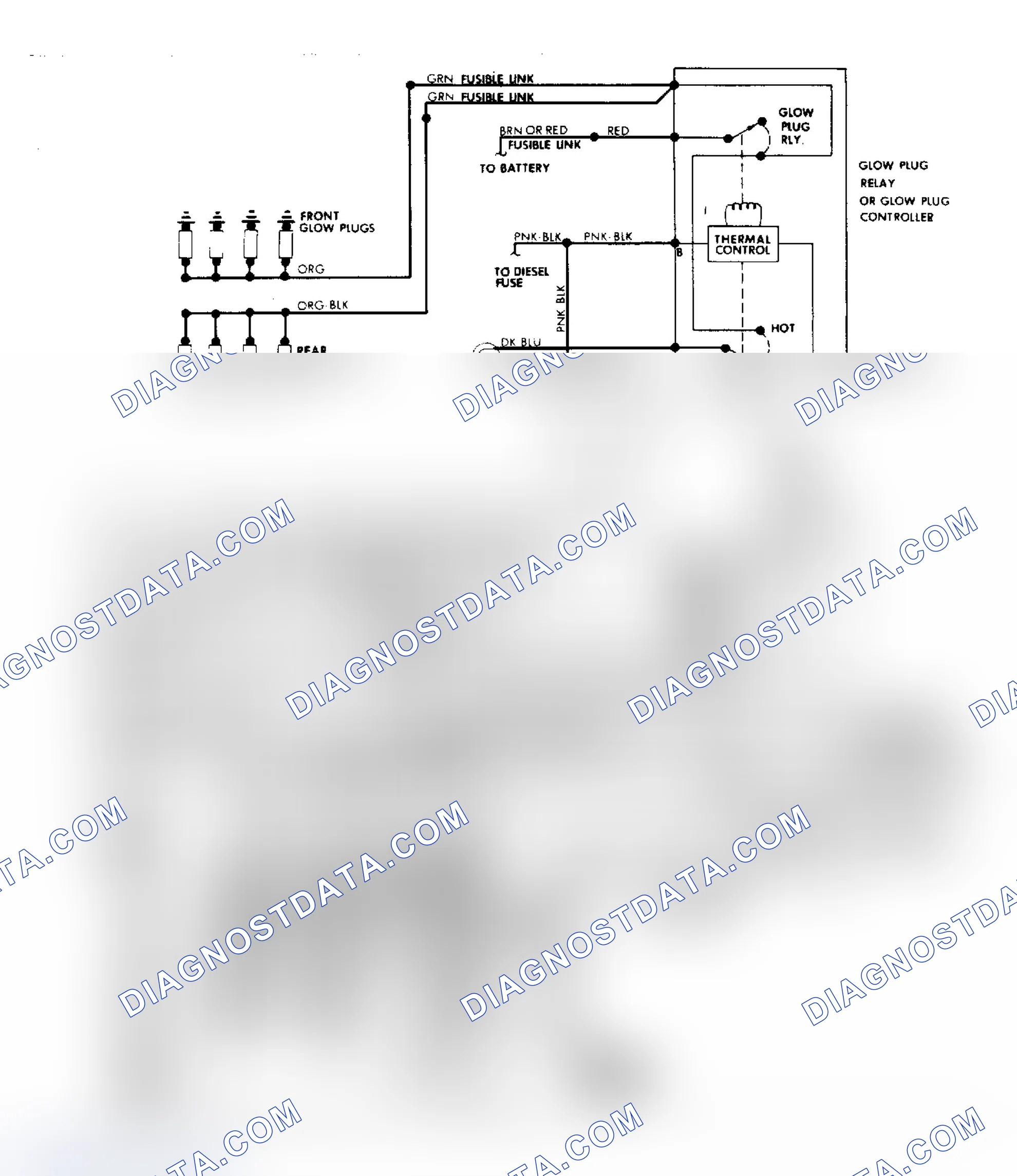 Scheme 66: Cutlass Supreme, Delta 88/Custom Cruiser & Toronado 5.7L V8 Glow Plug System Wiring Diagram