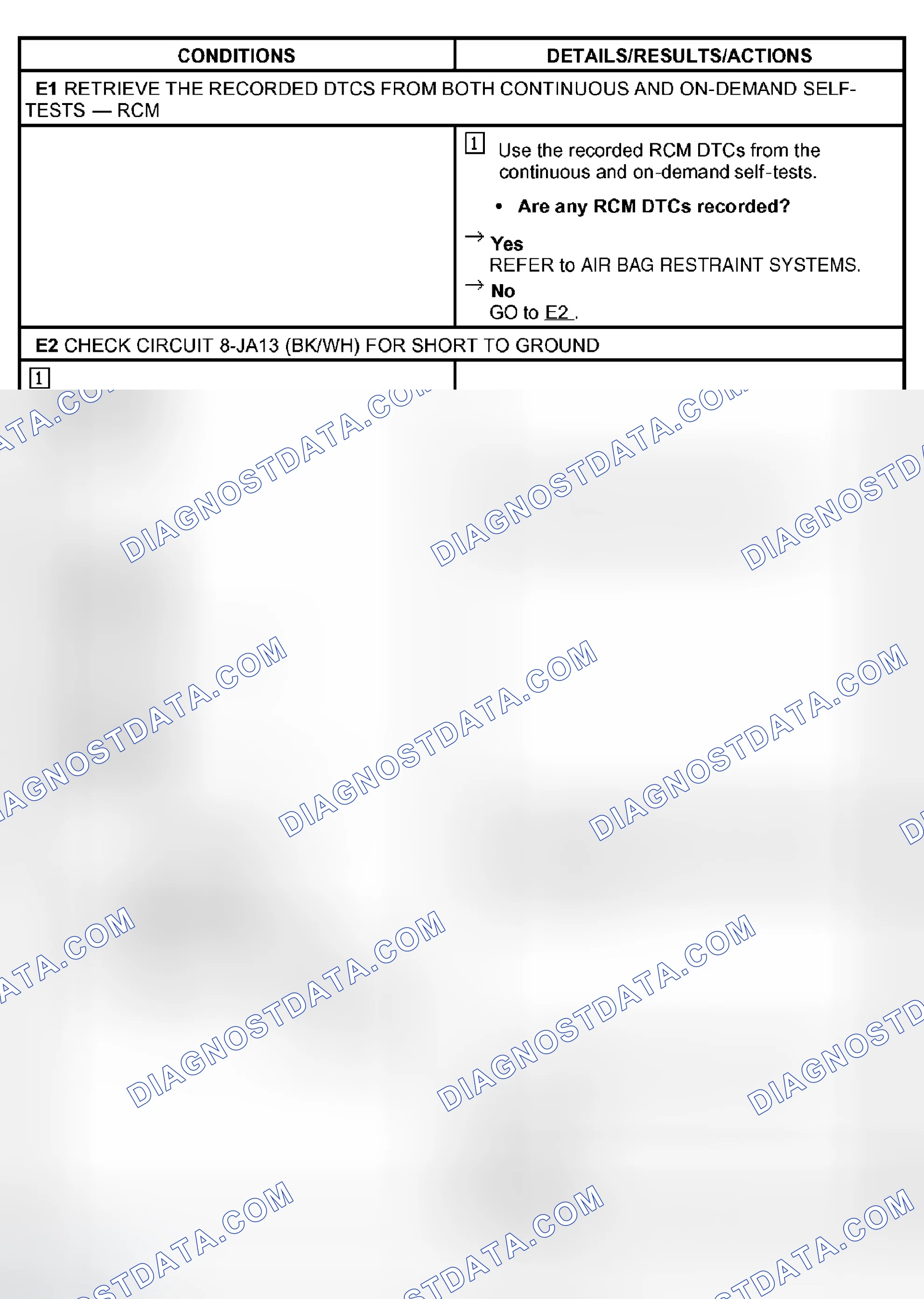 Scheme 11: PINPOINT TEST E: A CHIME DOES NOT OPERATE CORRECTLY - AIR BAG WARNING CHIME