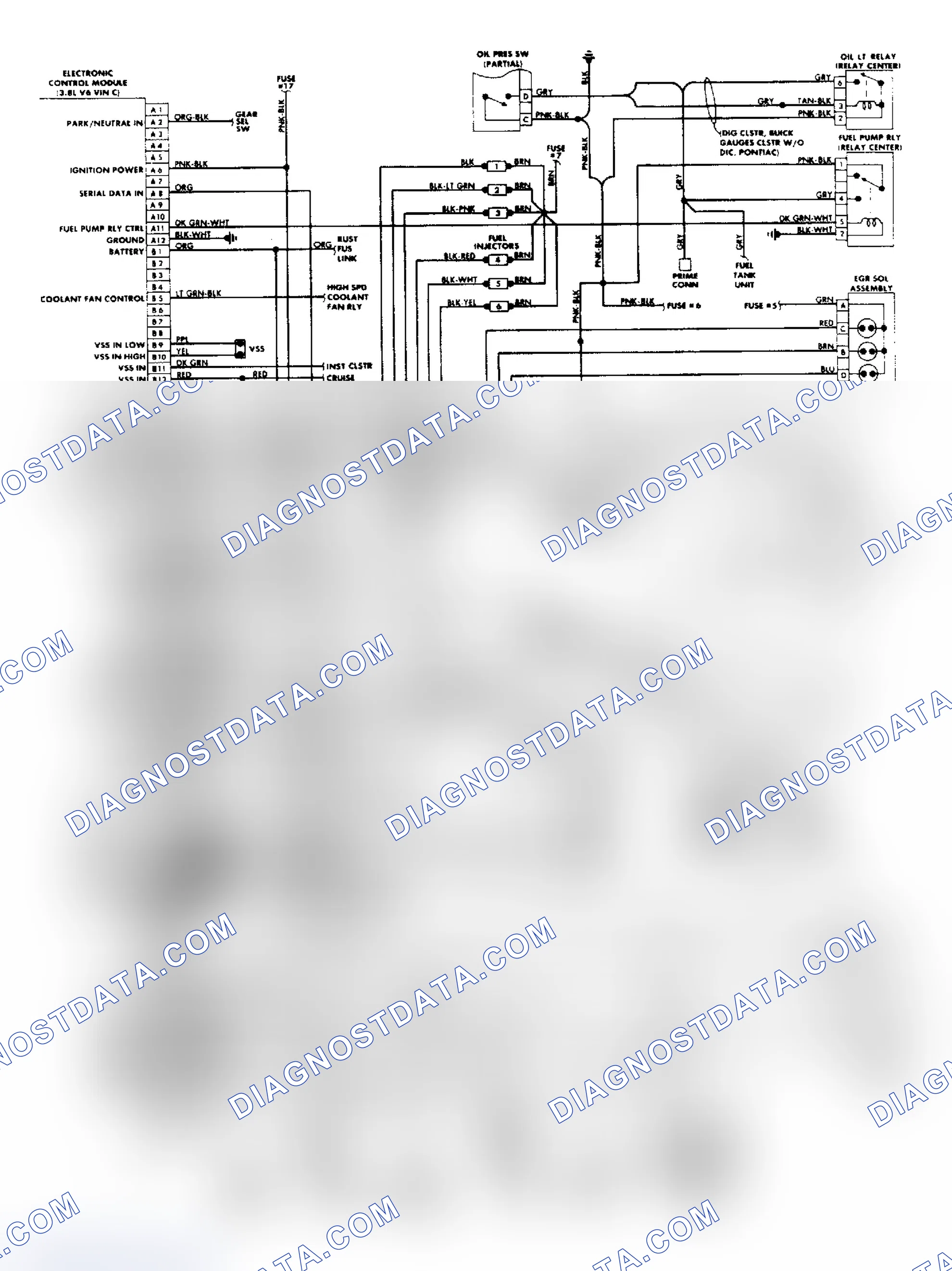 Scheme 101: Bonneville & Electra 3.8L "3800" FI Wiring Diagram
