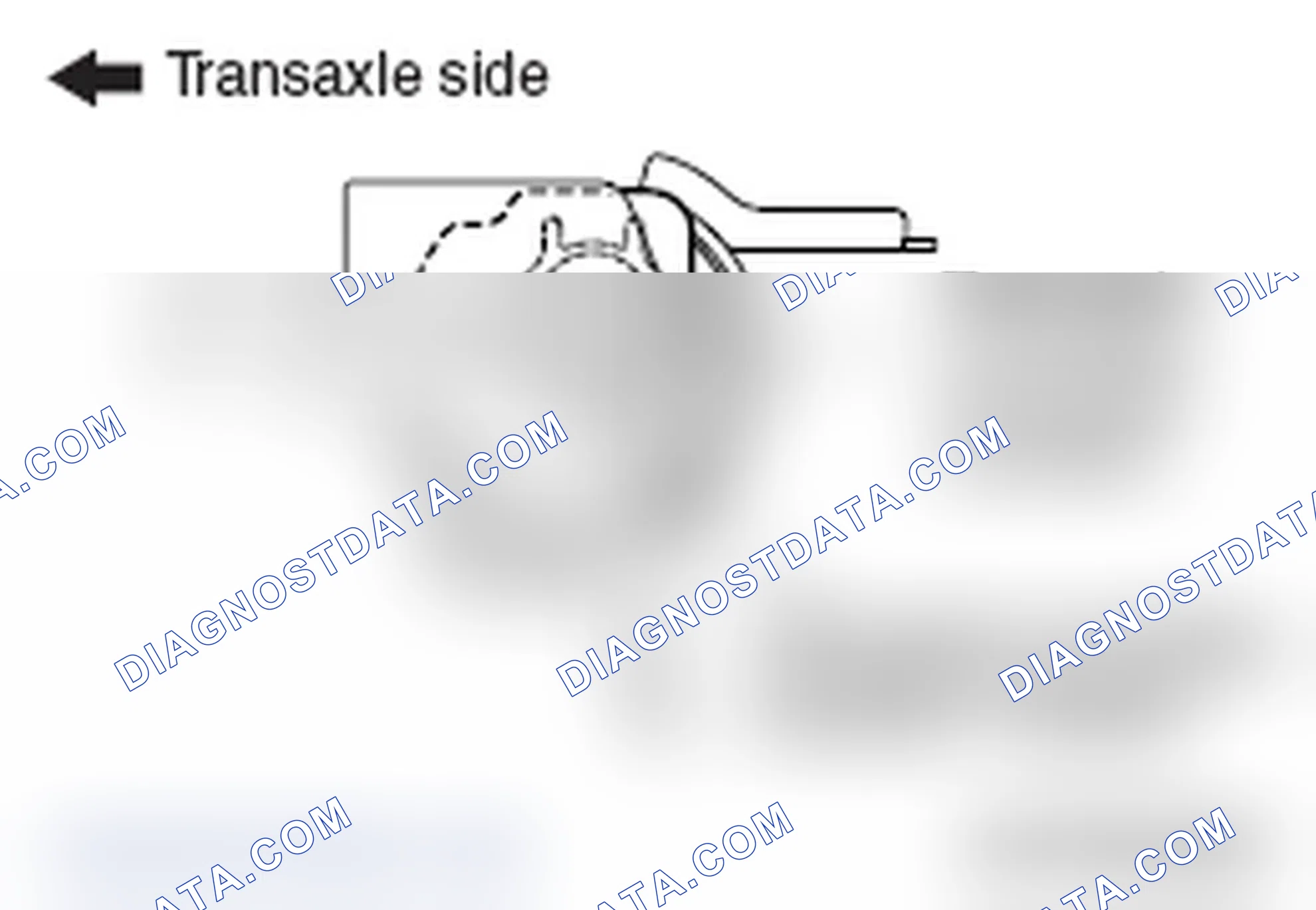Scheme 840: >> A << TRANSAXLE MOUNTING INSULATOR STOPPER INSTALLATION