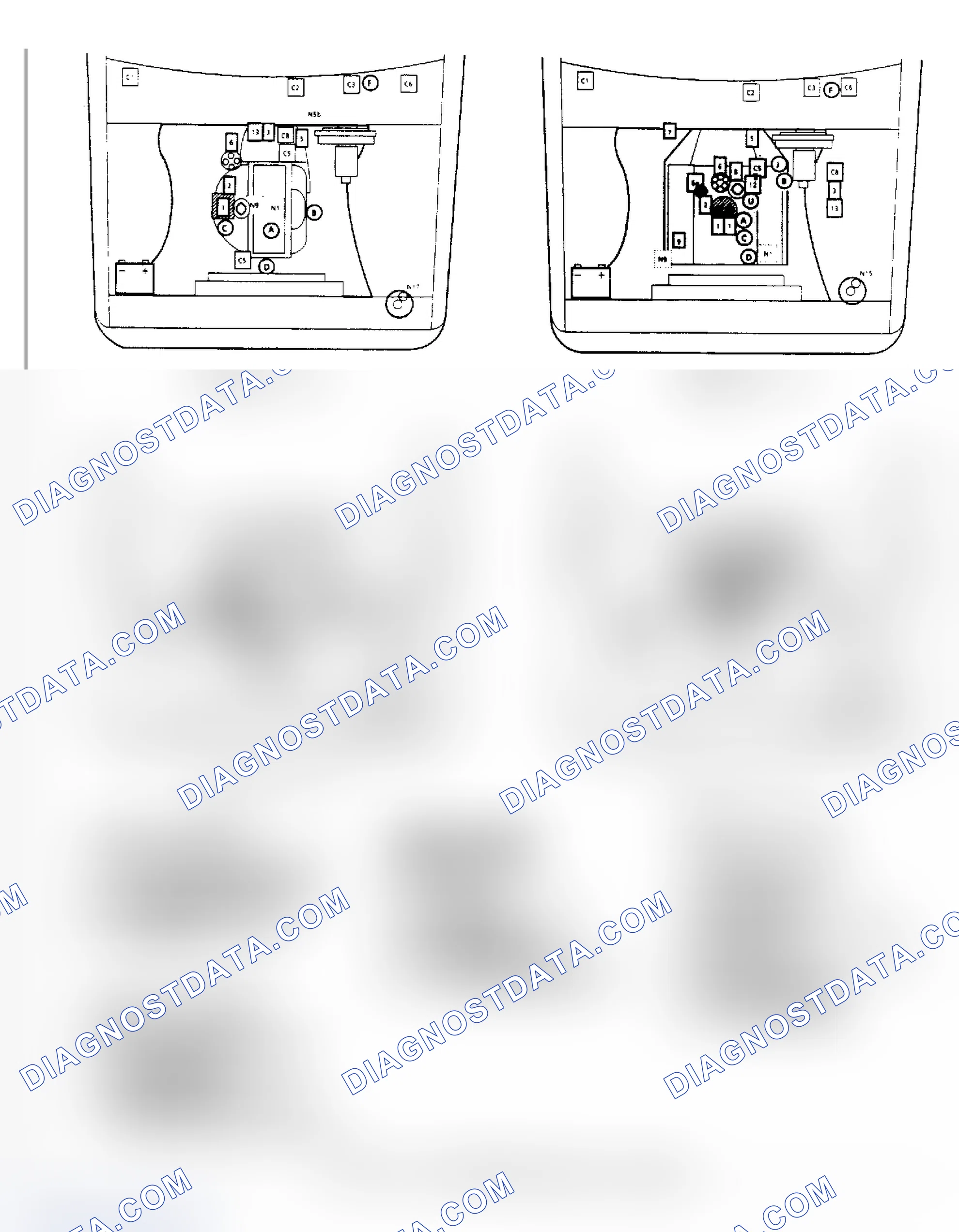 Scheme 52: Throttle Body Injection Component Locations