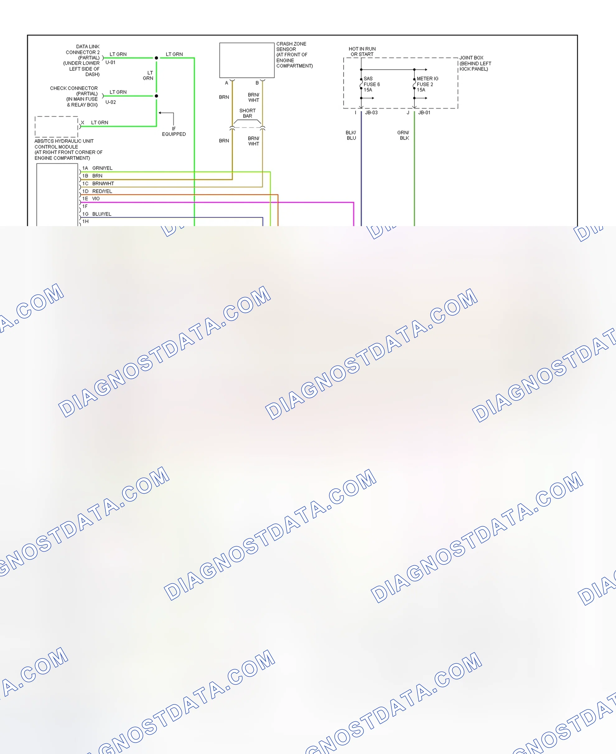 Fig. 32: Air Bag System Wiring Diagram (Mazda6-1 Of 2)
