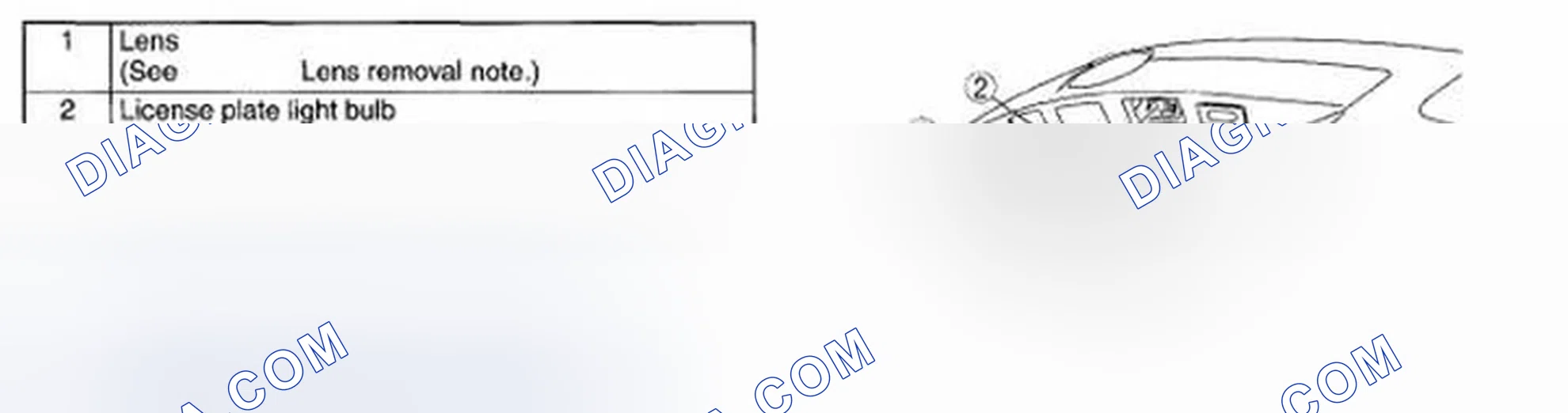 Scheme 47: License Plate Light Bulb