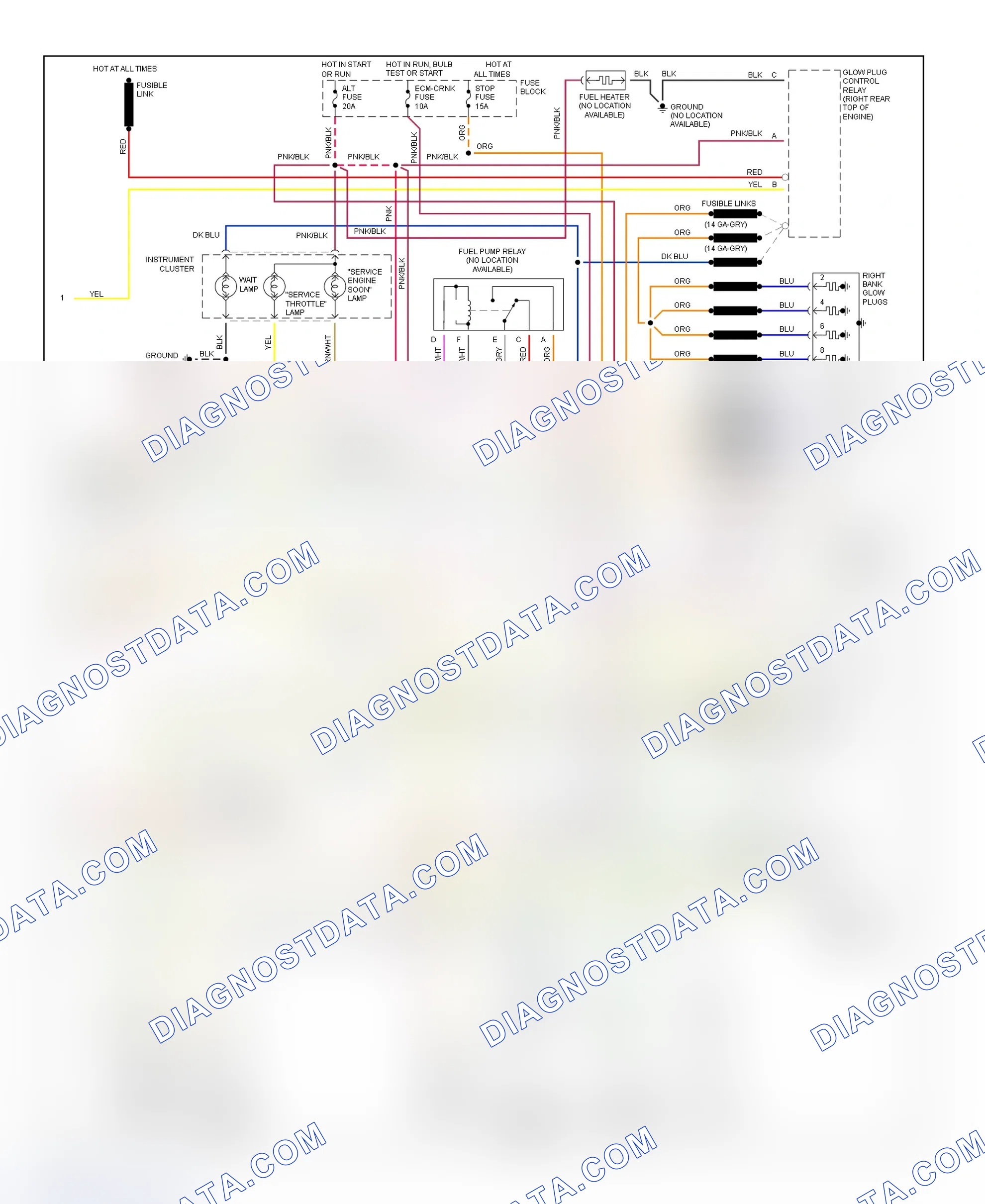 Scheme 125: Wiring Diagram ("P" Series - 6.5L VIN F - 2 Of 2)