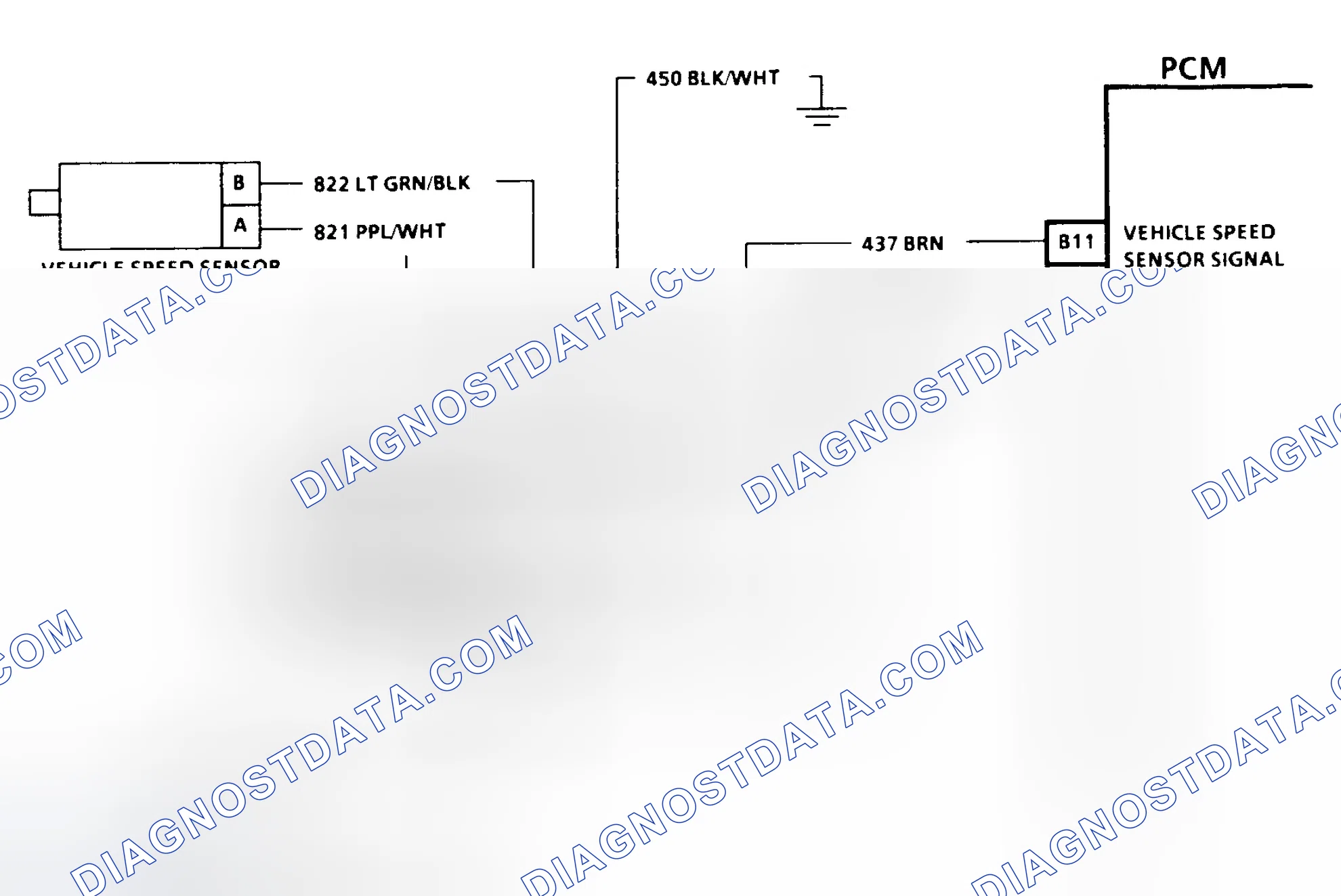 Scheme 93: Code 24 Schematic (C & K Series 2WD W/4L80-E Trans.) Vehicle Speed Sensor