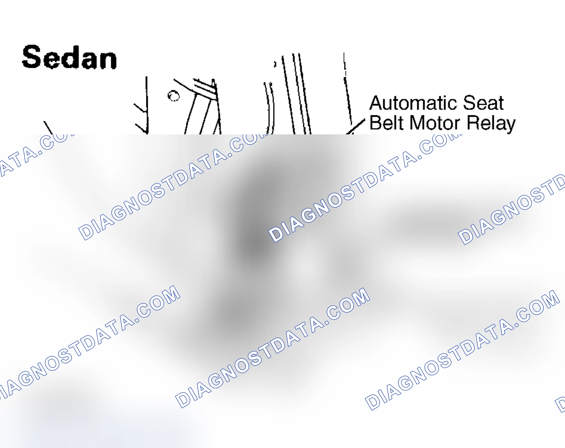 Scheme 39: Auto. Seat Belt Motor Relay & Motor (Symbol C, D - Sedan)