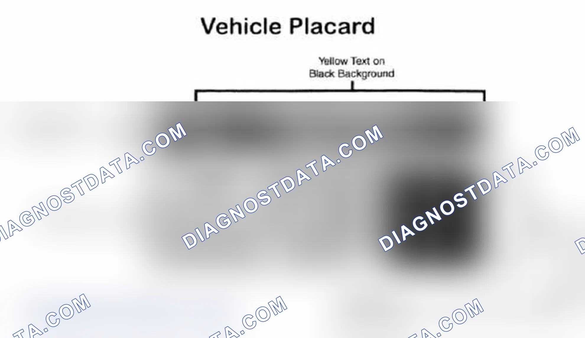 Scheme 28: Vehicle Tire Placard - Typical