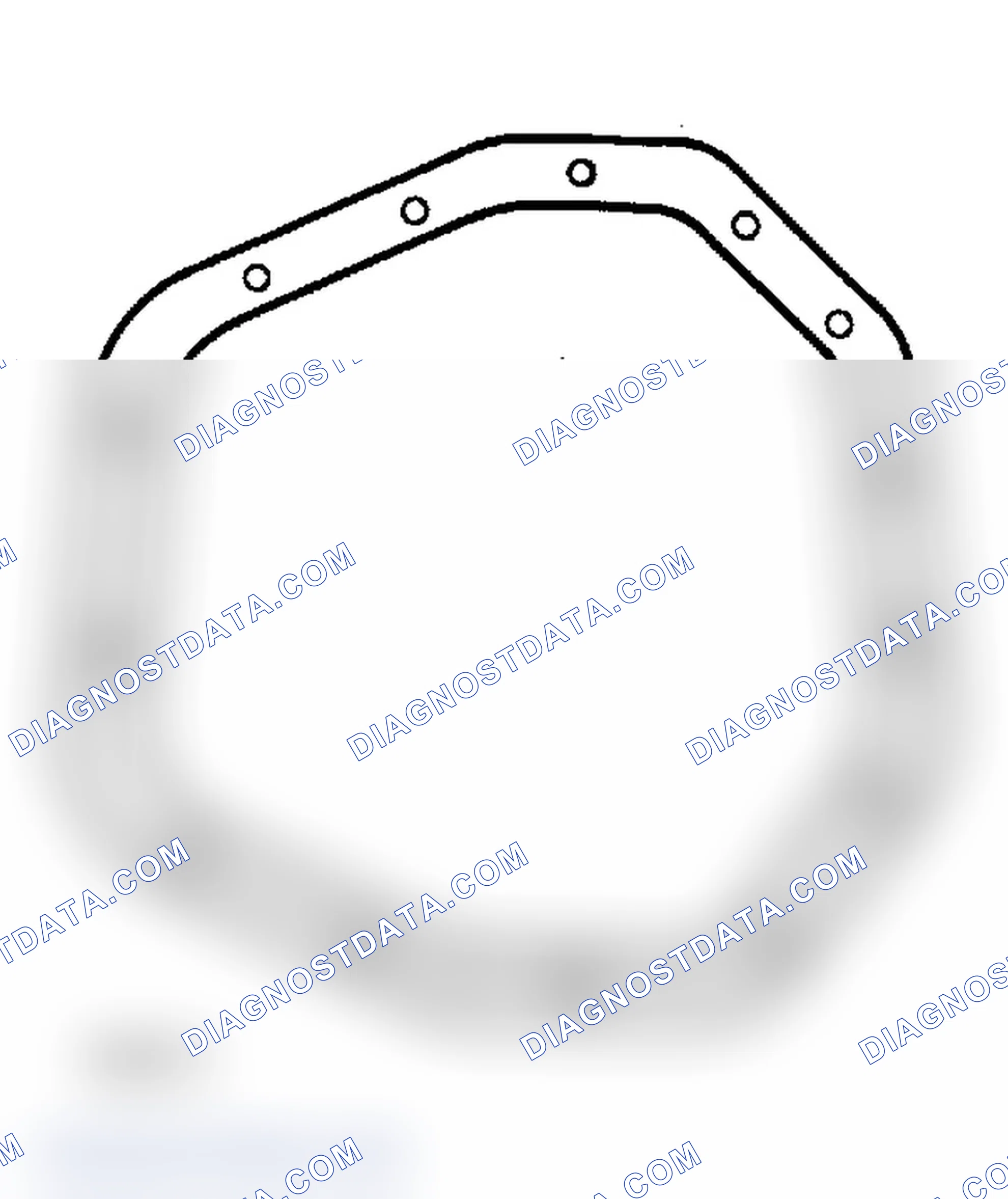 Scheme 1: 10 1/2" Ring Gear Housing Cover Gasket Illustration is for identification purposes.
