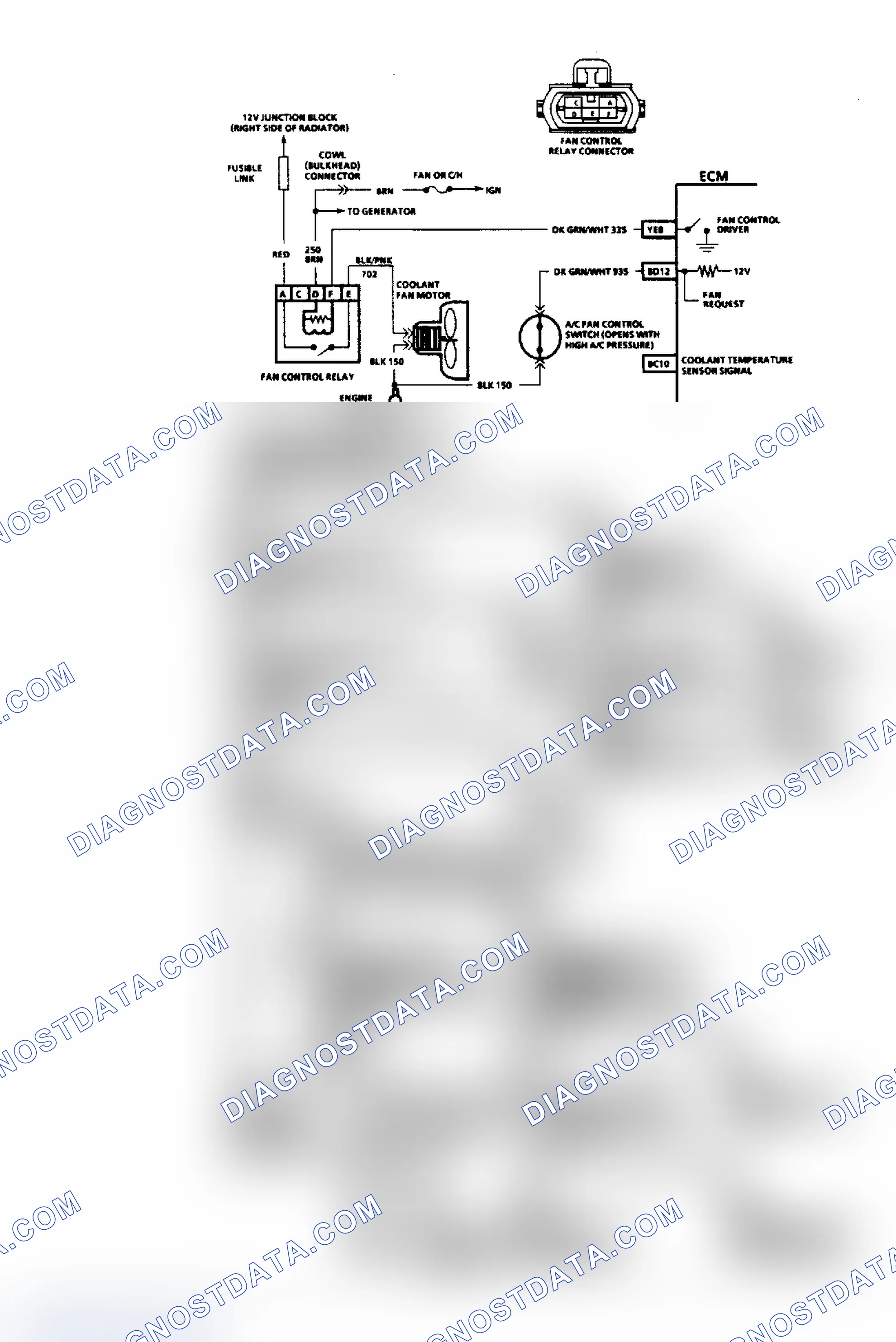 Fig. 2: Engine Cooling Fan 2.8L - VIN W (1 of 2)