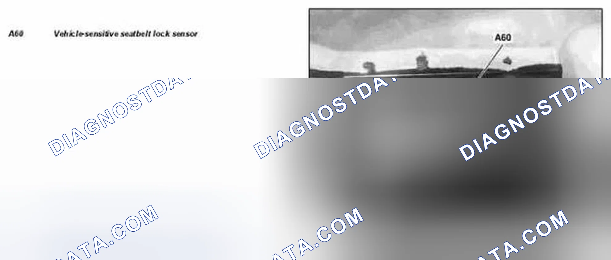 Fig. 69: Identifying Vehicle-Sensitive Seatbelt Lock Sensor
