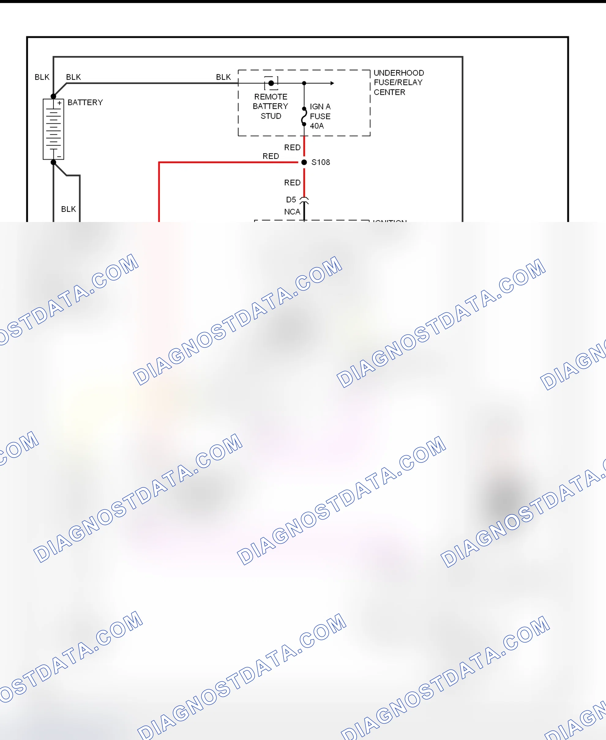 Fig. 12: Starting System Wiring Diagram (Astro & Safari)