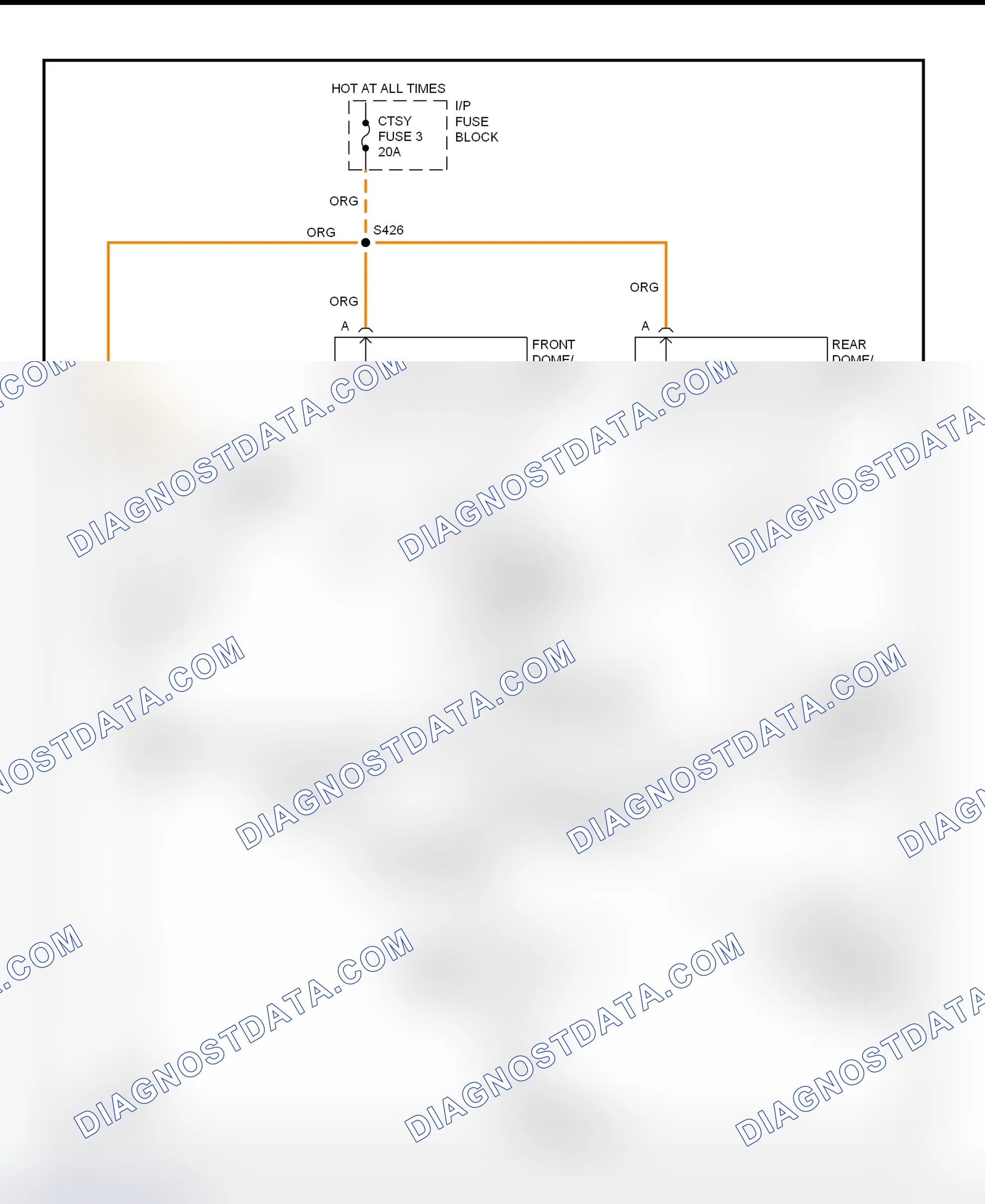 Scheme 18: Illumination/Interior Lights Wiring Diagram ("C" & "K" Pickup, Suburban, Tahoe & Yukon - 4 Of 4)
