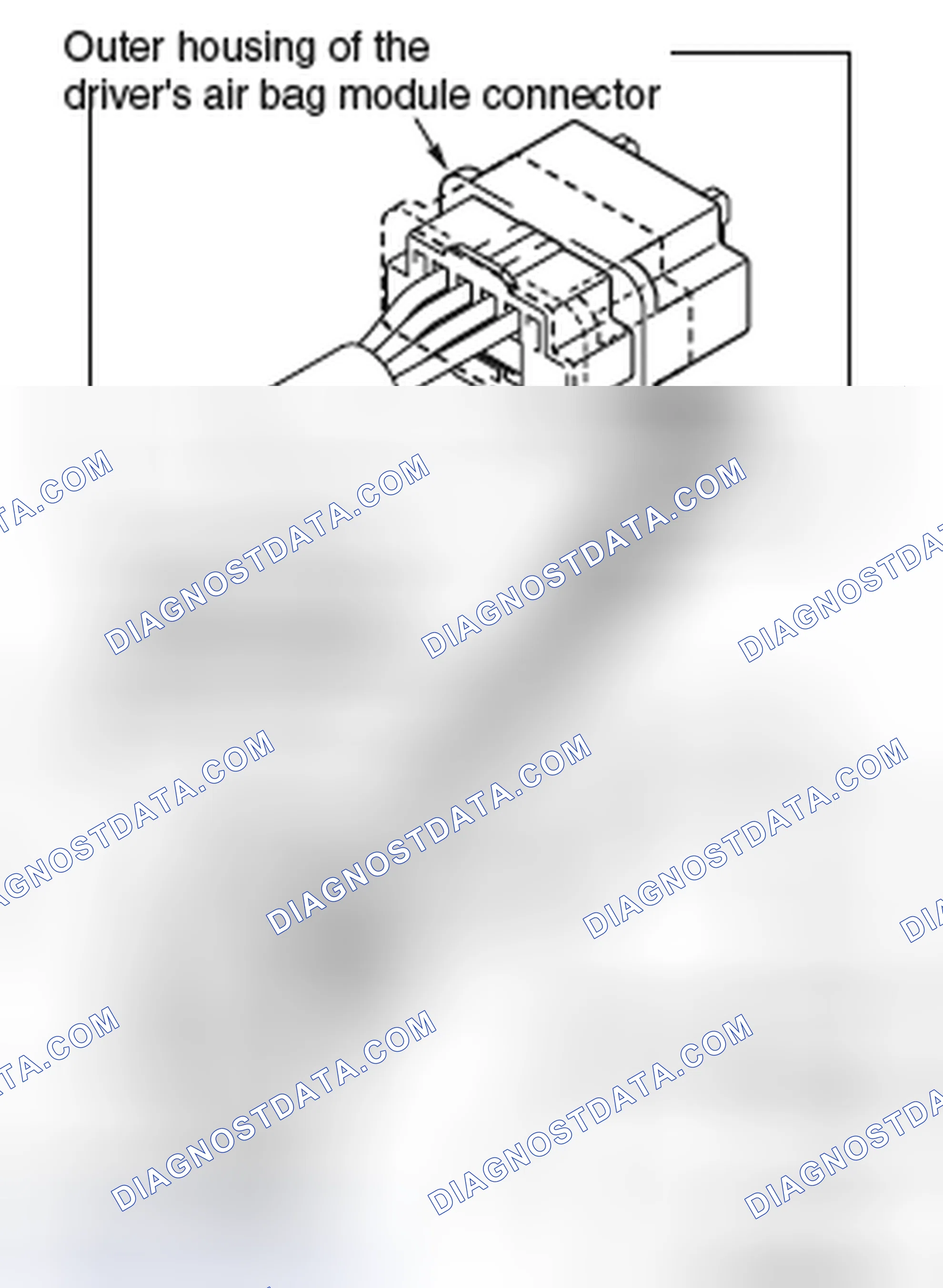 Scheme 16: << B >> AIR BAG MODULE CONNECTOR CONNECTION REMOVAL