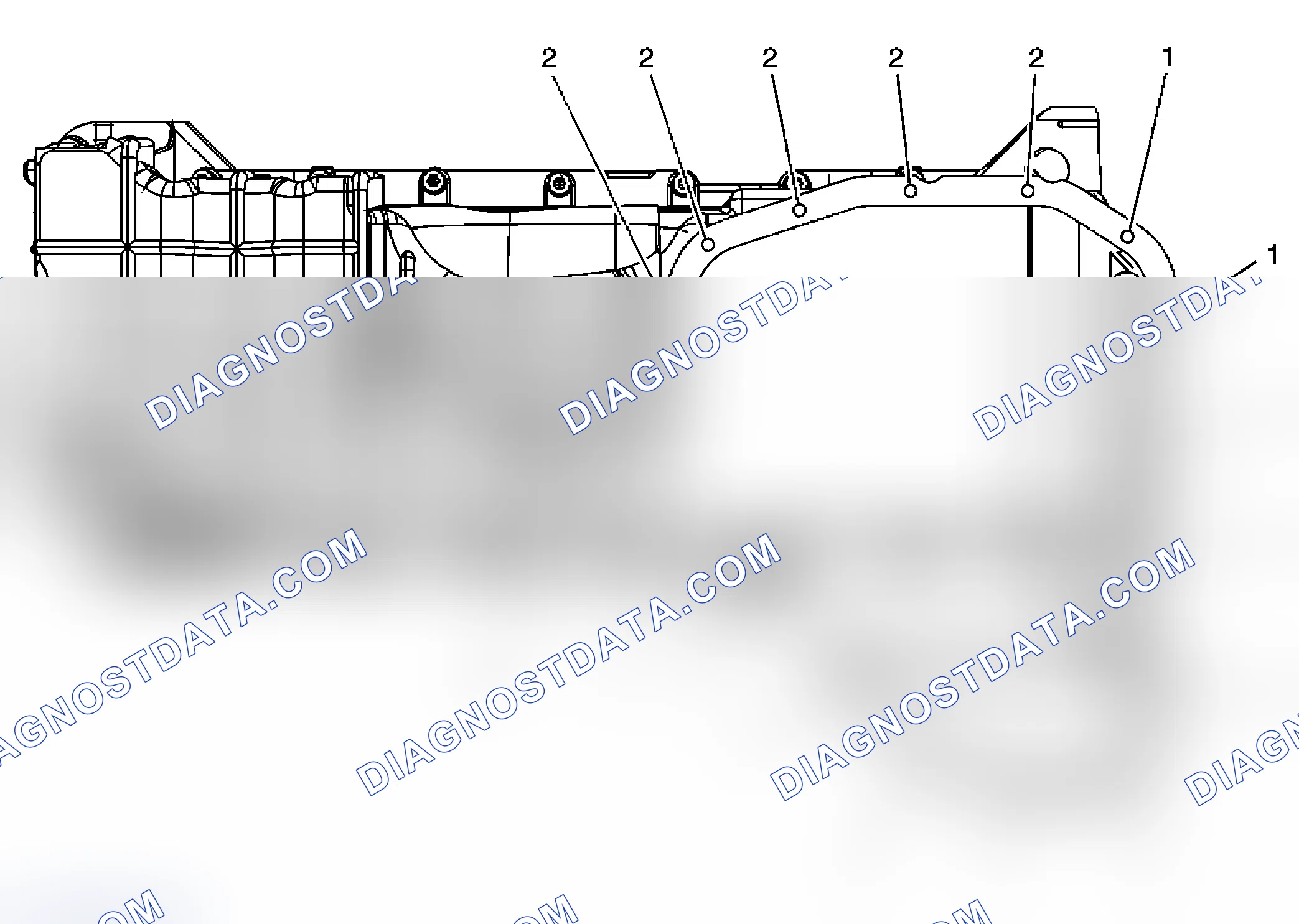 Scheme 116: Upper Oil Pan - Bottom View