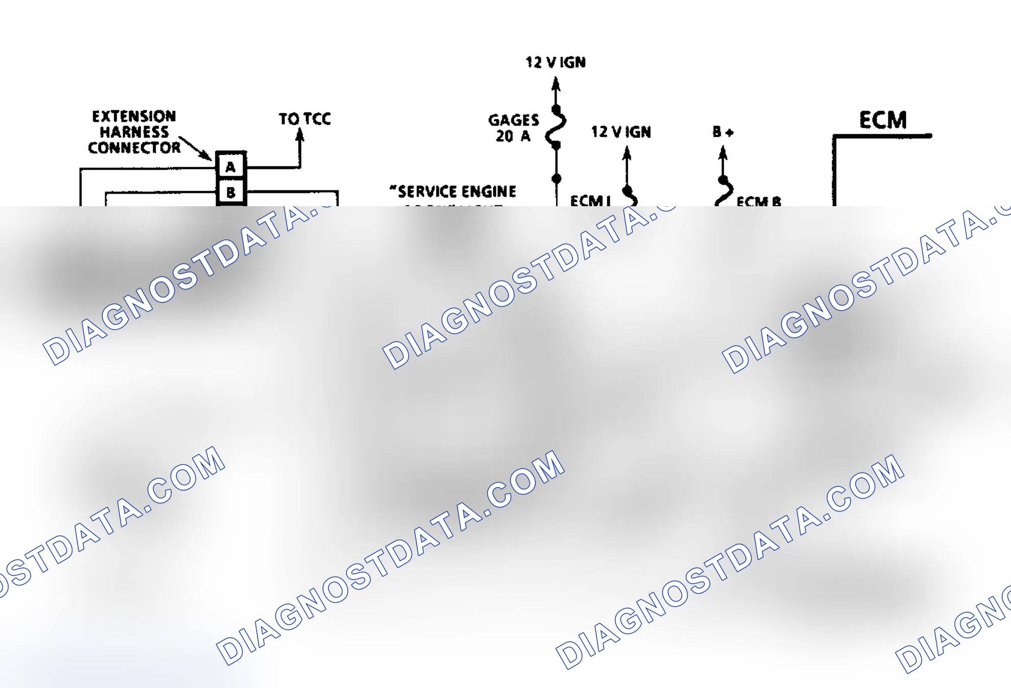 Scheme 16: Diesel Fuel Injection Diagnostic Circuit Schematic (Commercial Van & Van)