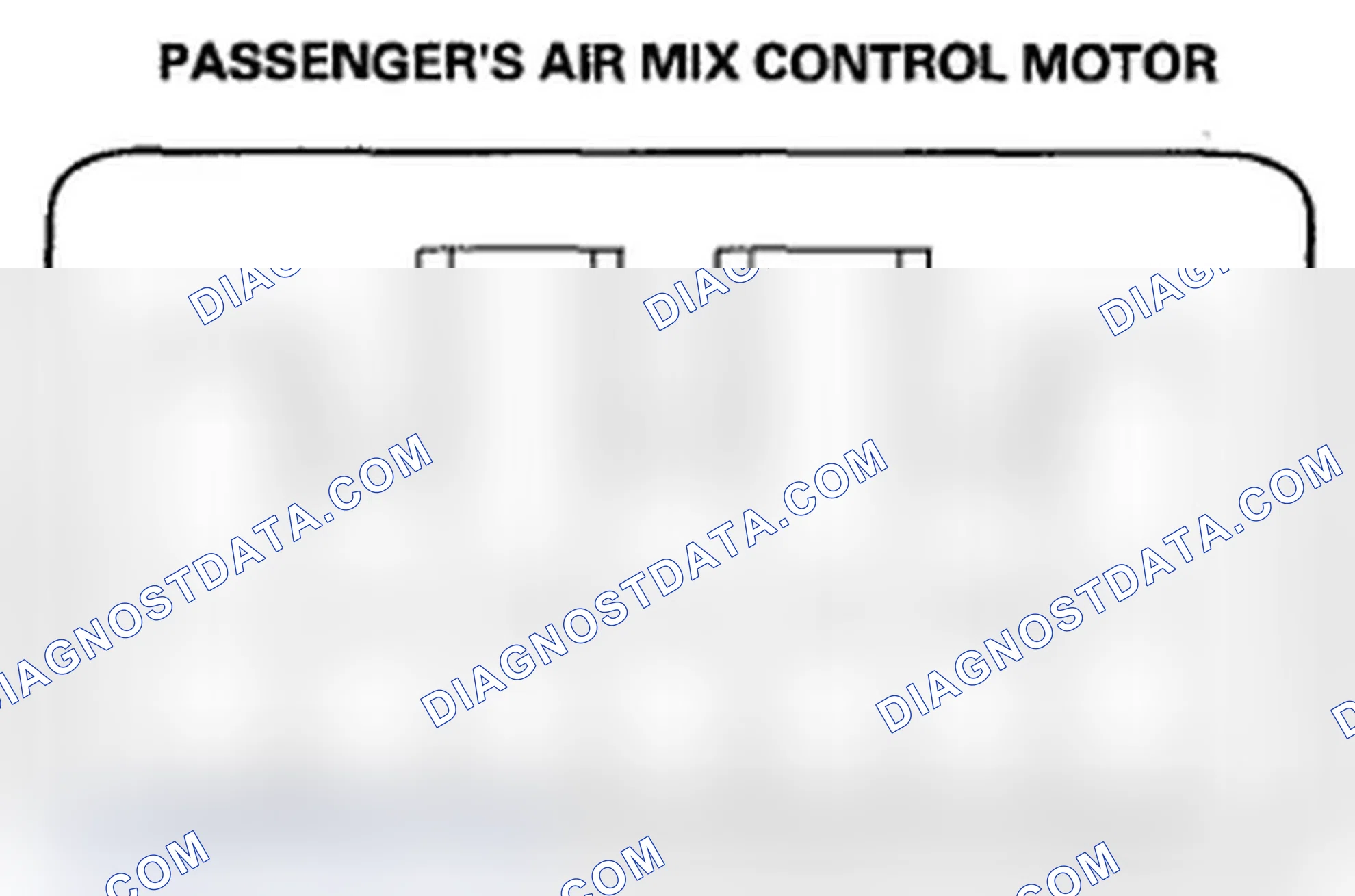 Scheme 185: Passenger's Air Mix Control Motor Test