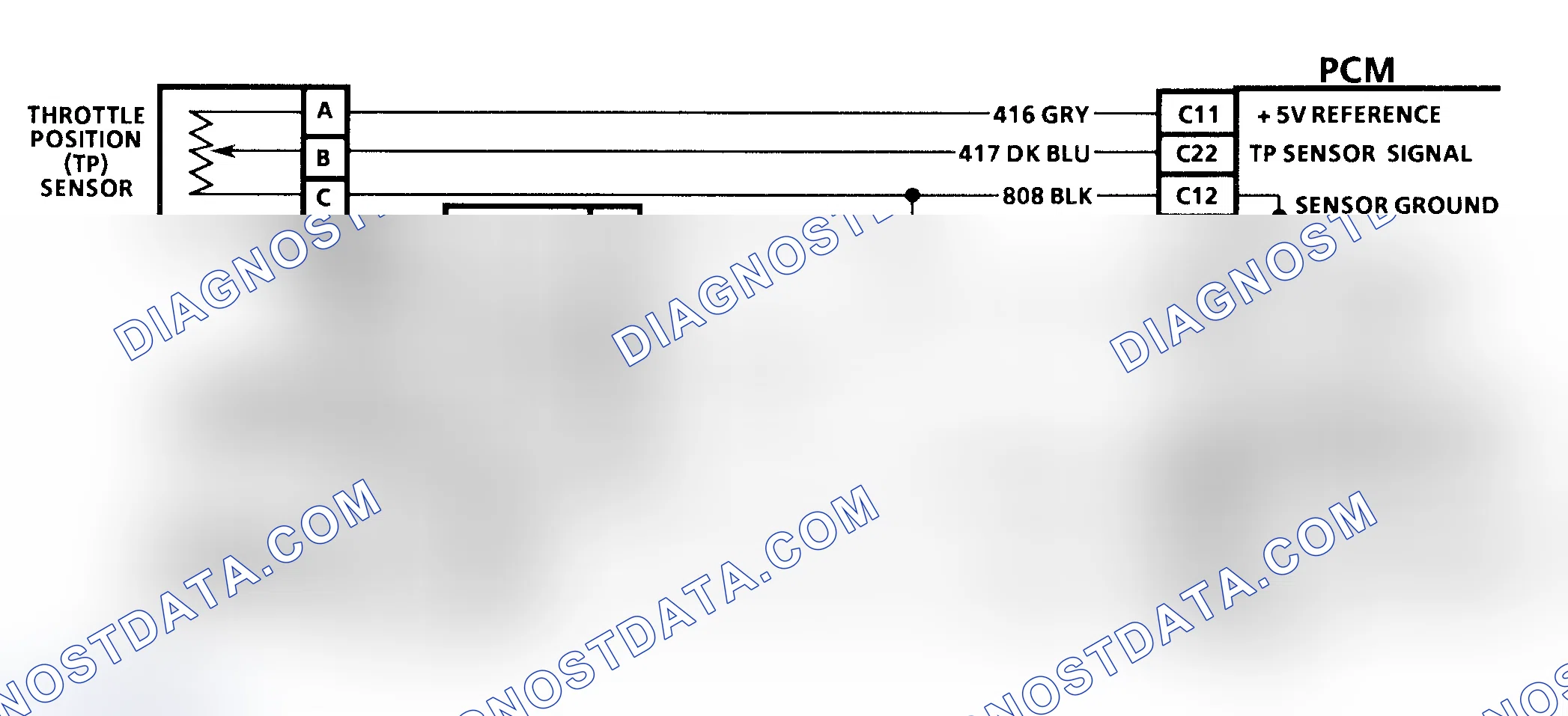 Scheme 94: Code P0122 3.1L "W" Body - Circuit Diagram
