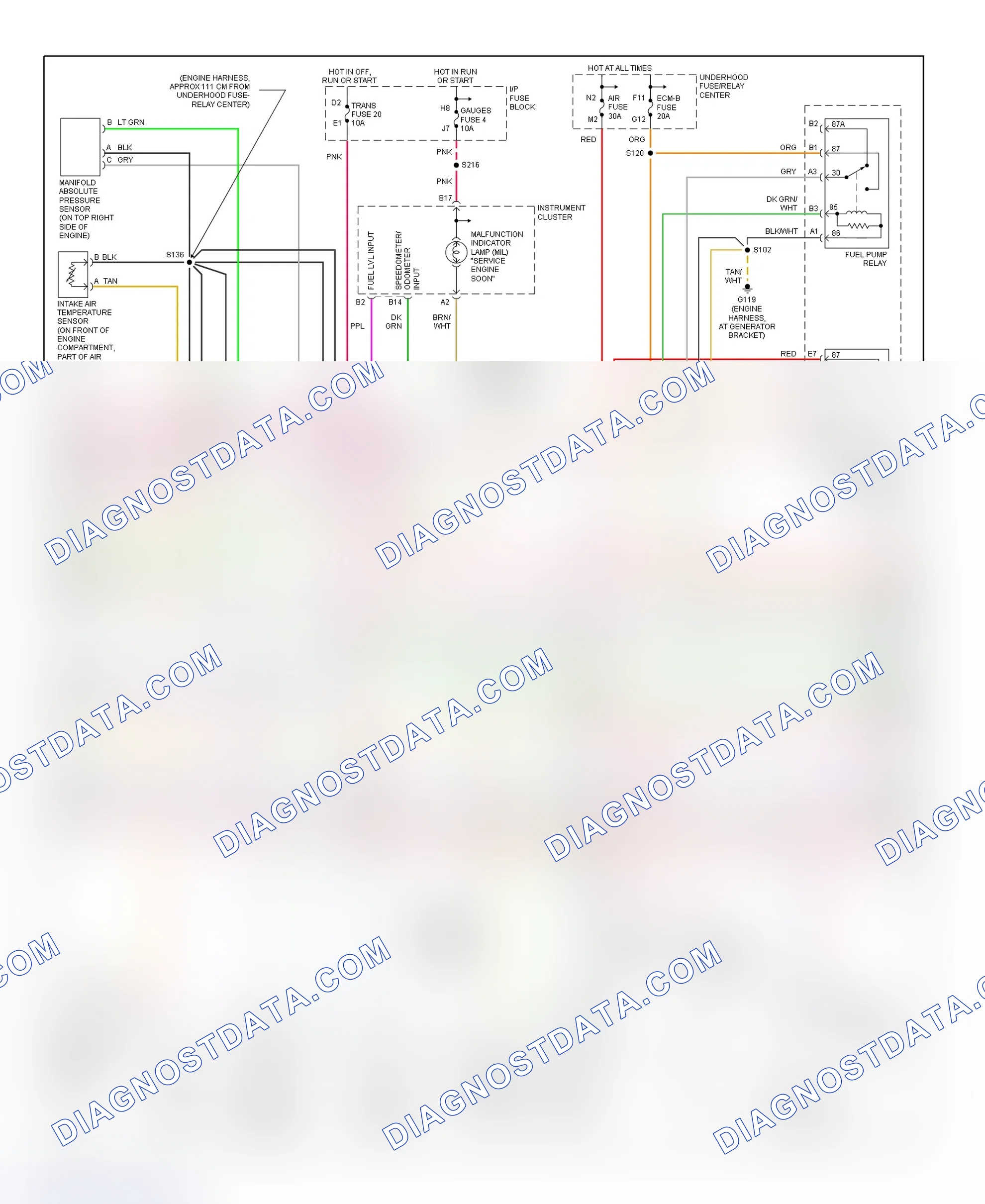 Scheme 52: PCM Wiring Diagram (Chevy Express & Savana - 4.3L - 3 Of 4)