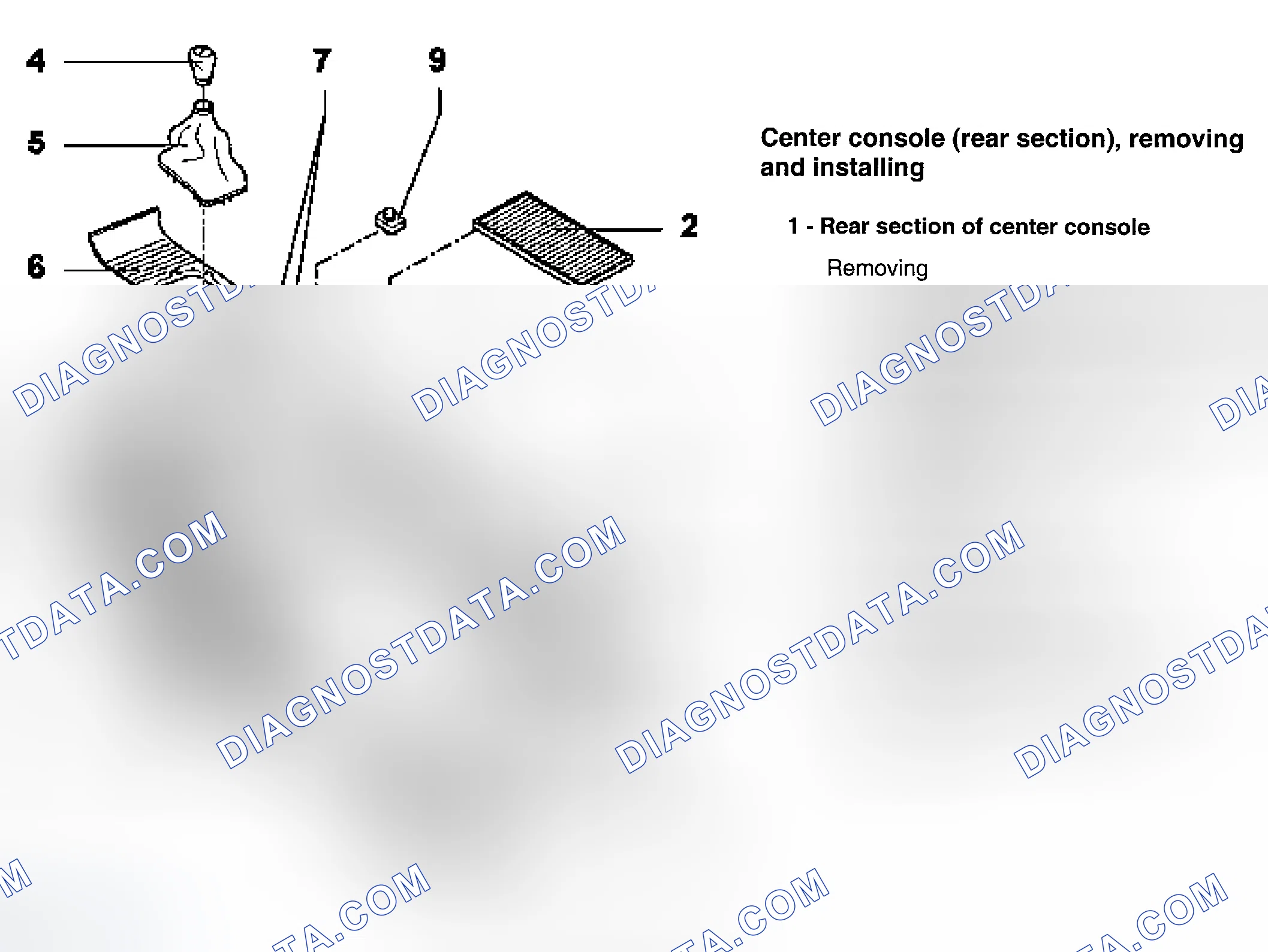 Scheme 45: CENTER CONSOLE