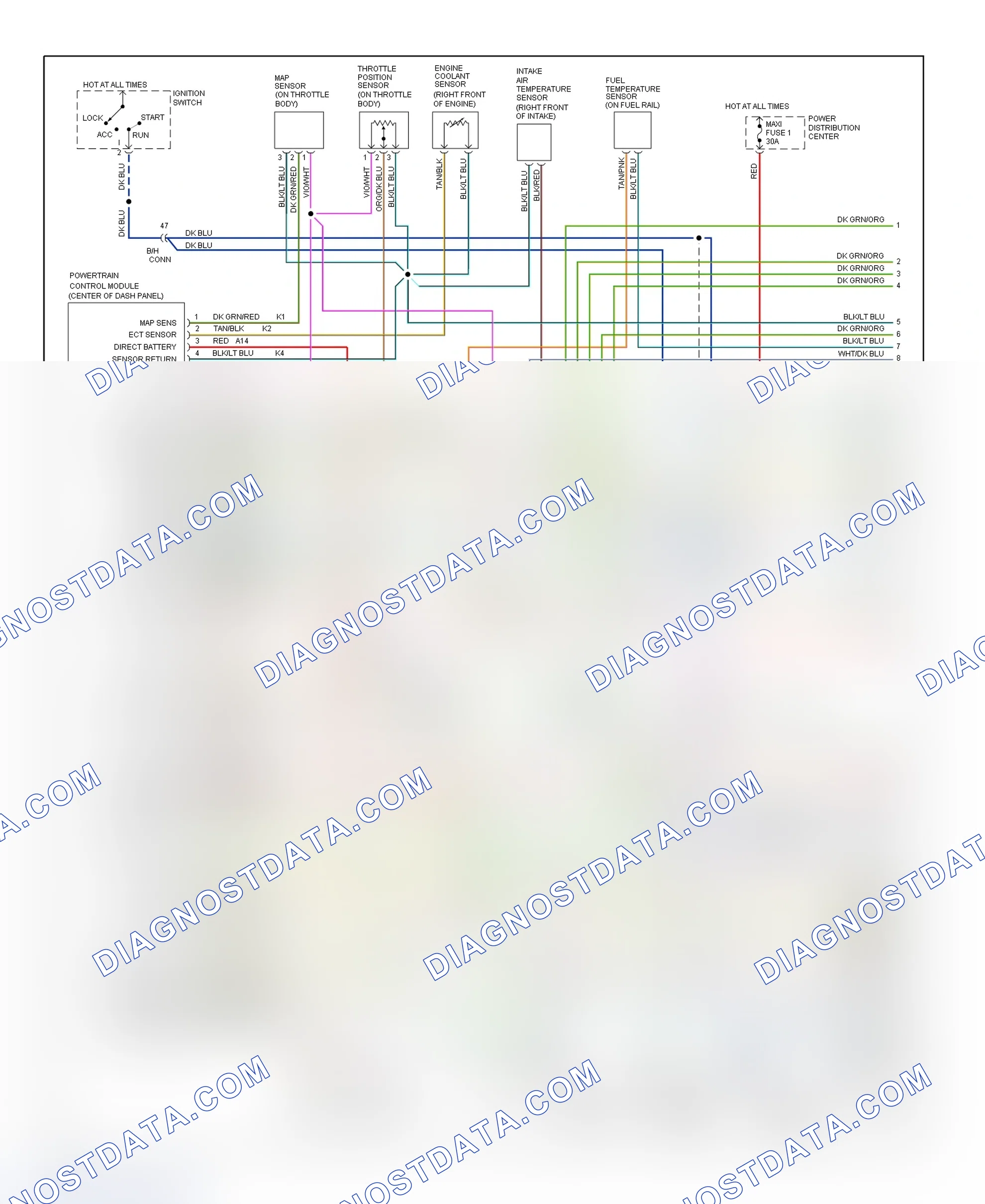 Scheme 147: Wiring Diagram (Ram Van/Wagon - 5.2L CNG - 1 Of 2)