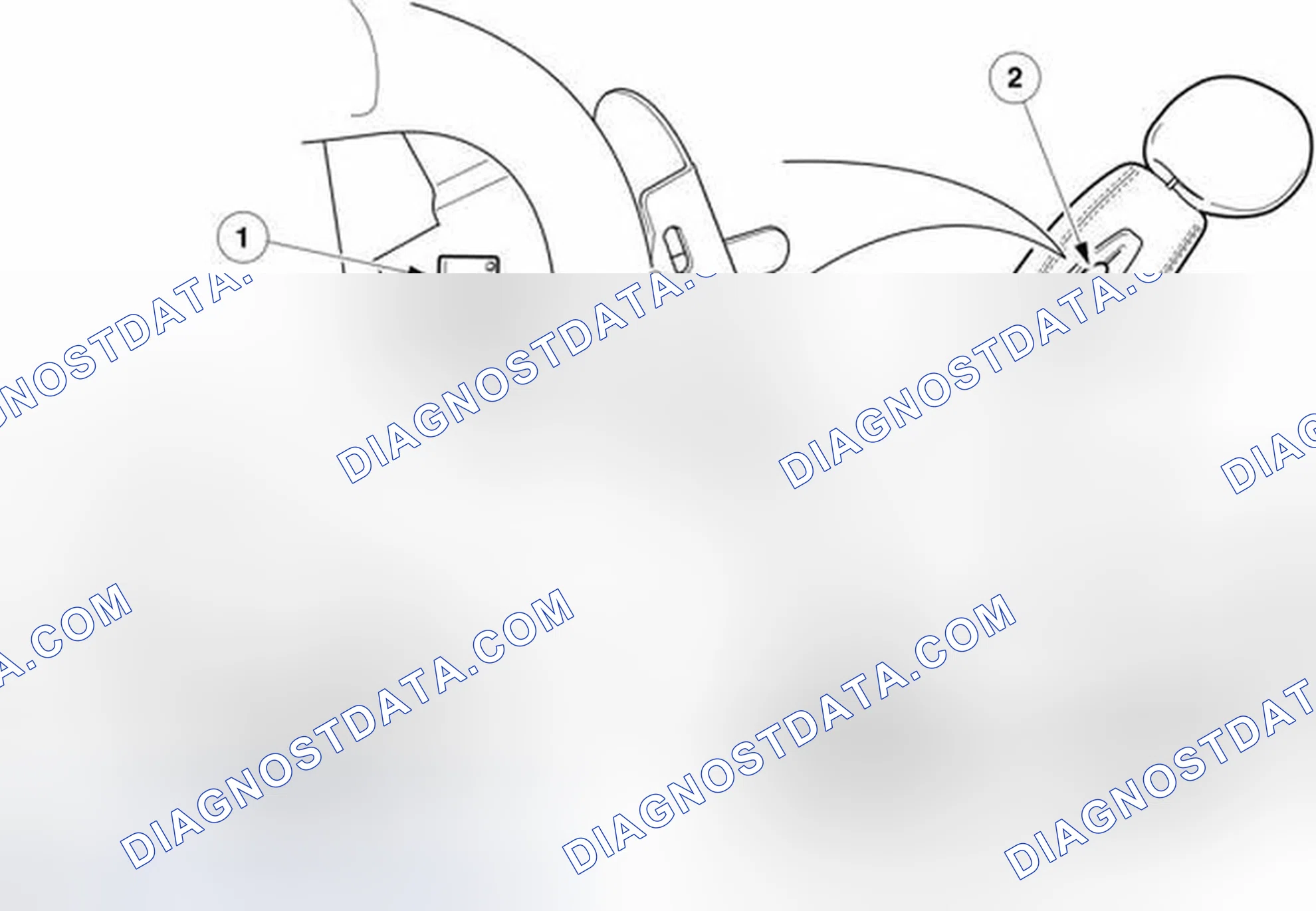 Scheme 68: Seat Backrest Tilt Feature - Vehicles Without: Recaro Seats