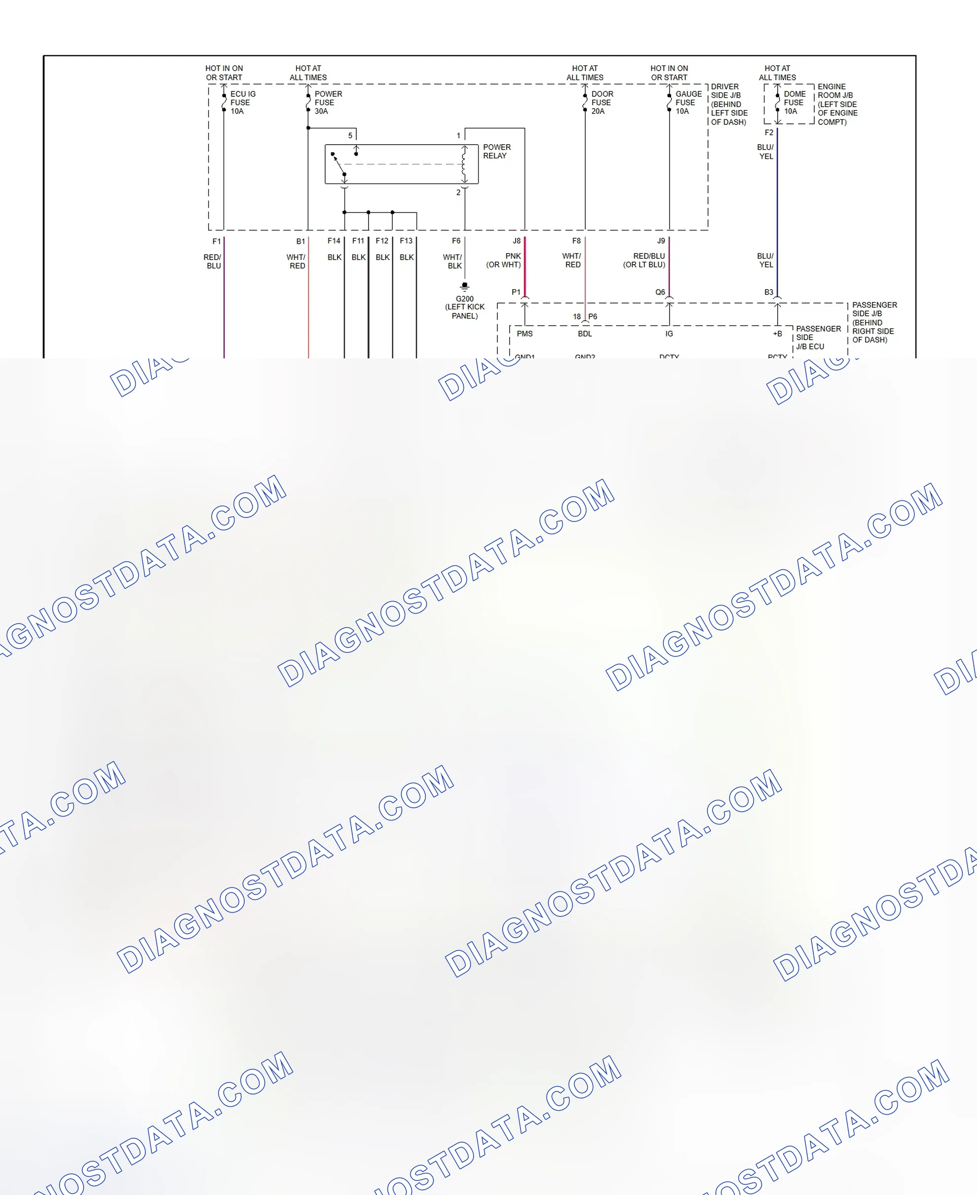 Scheme 4: Power Window System Wiring Diagram (RAV4)