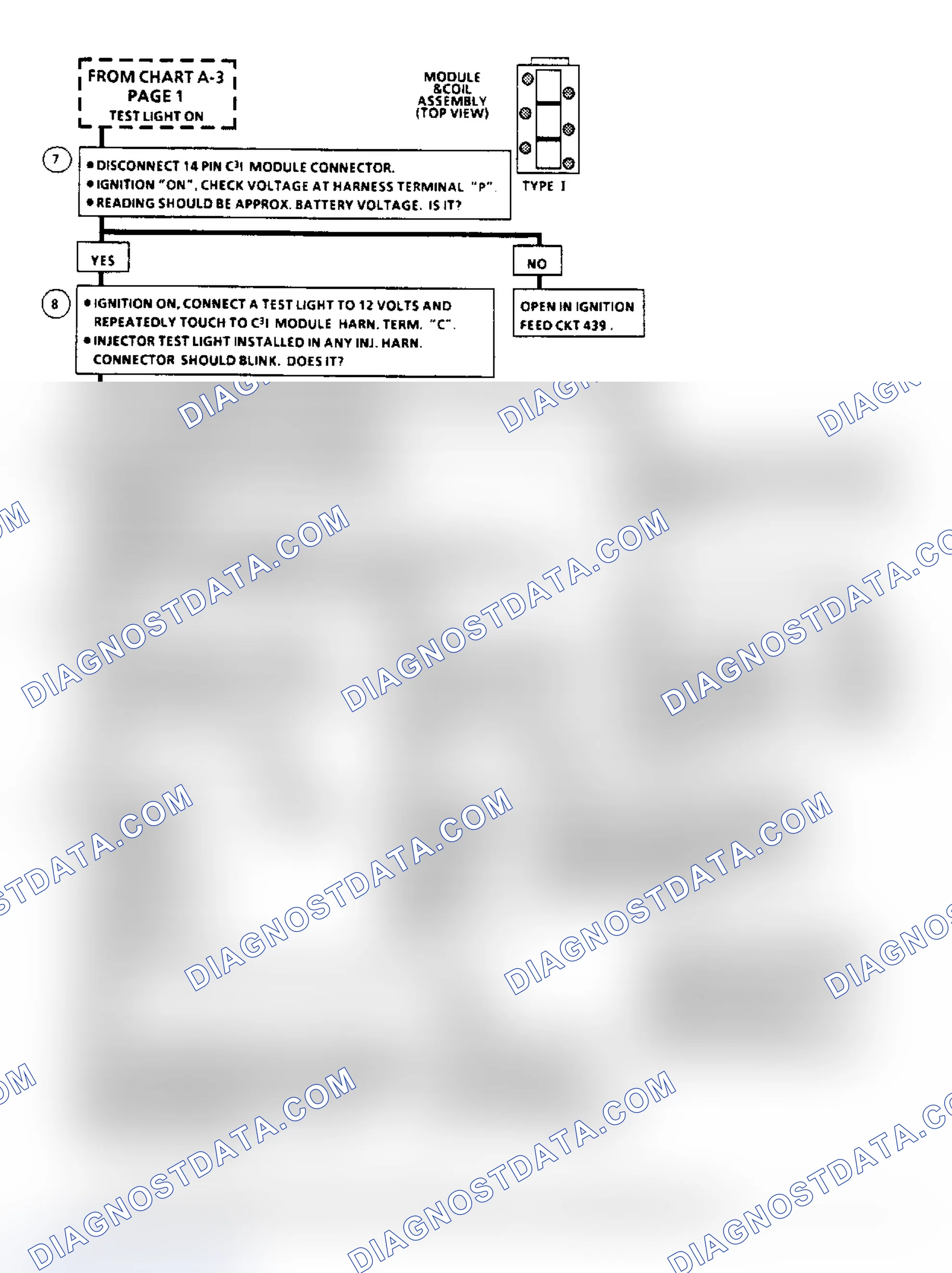 Scheme 276: Flow Chart A3 (2 of 3), Cranks But Won't Run (3.8L, Type I Ign. System)