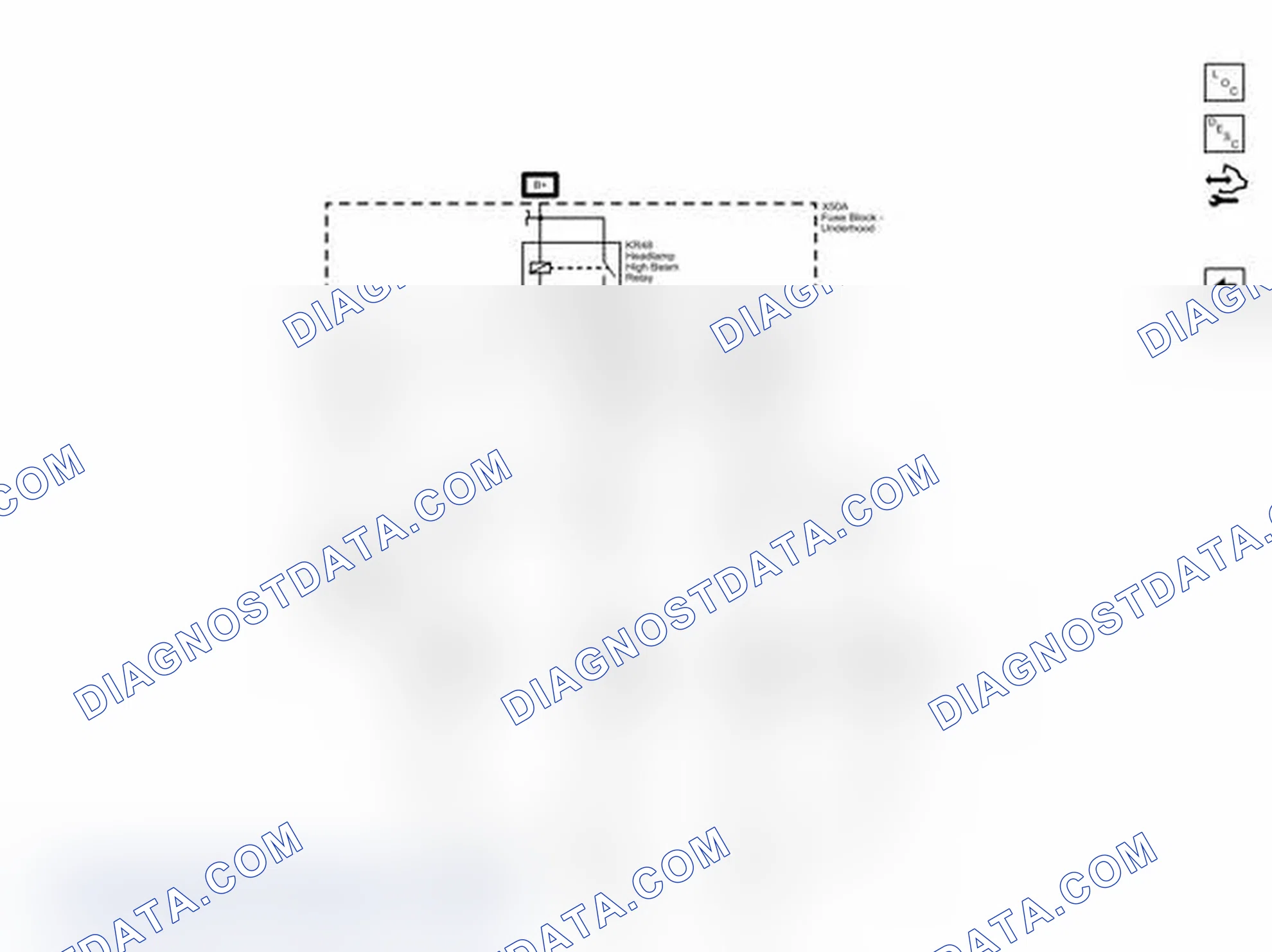 Scheme 3: High Beams Wiring Schematics
