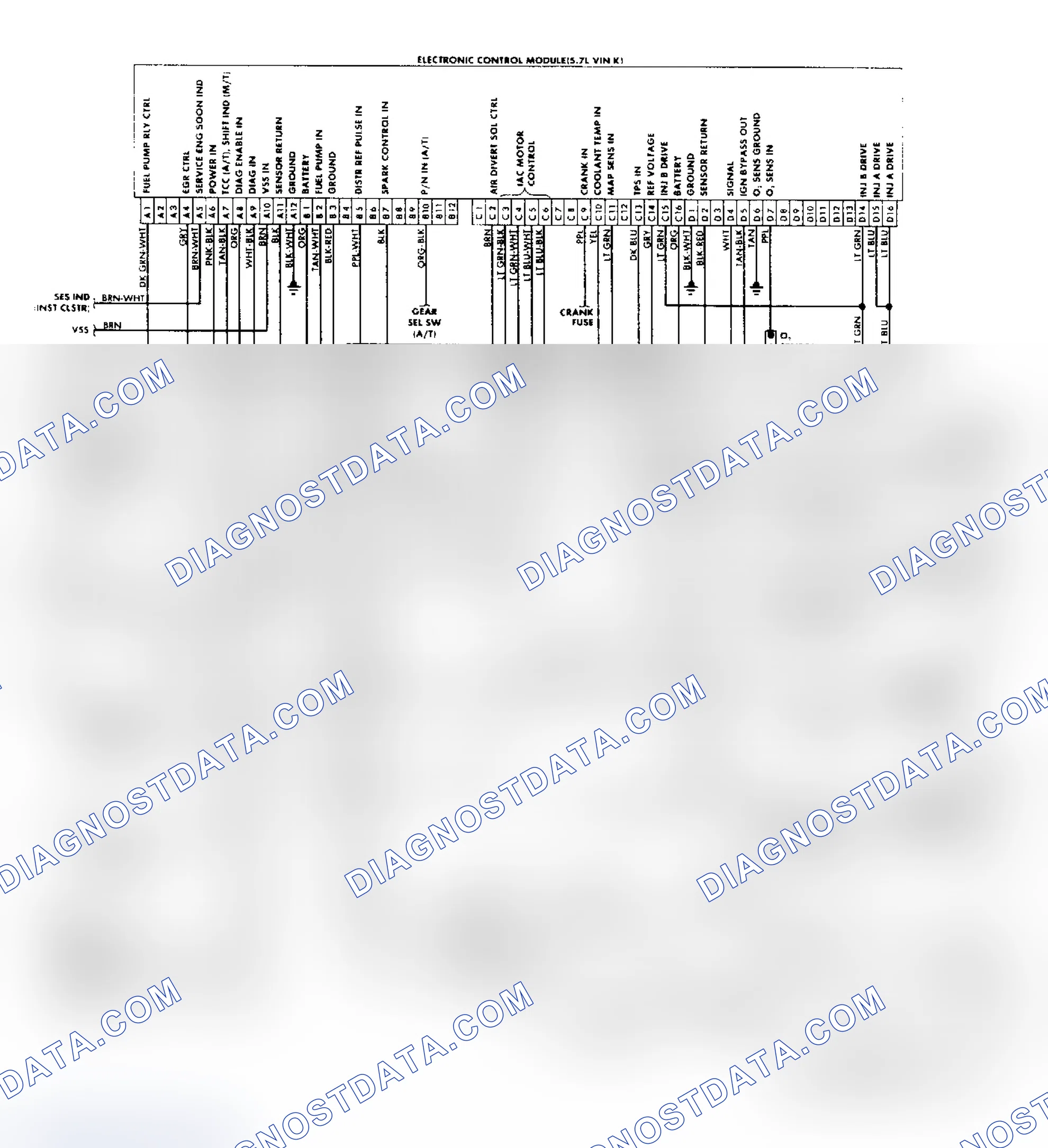 Scheme 161: "P" Series Vans (5.7L) Wiring Diagram
