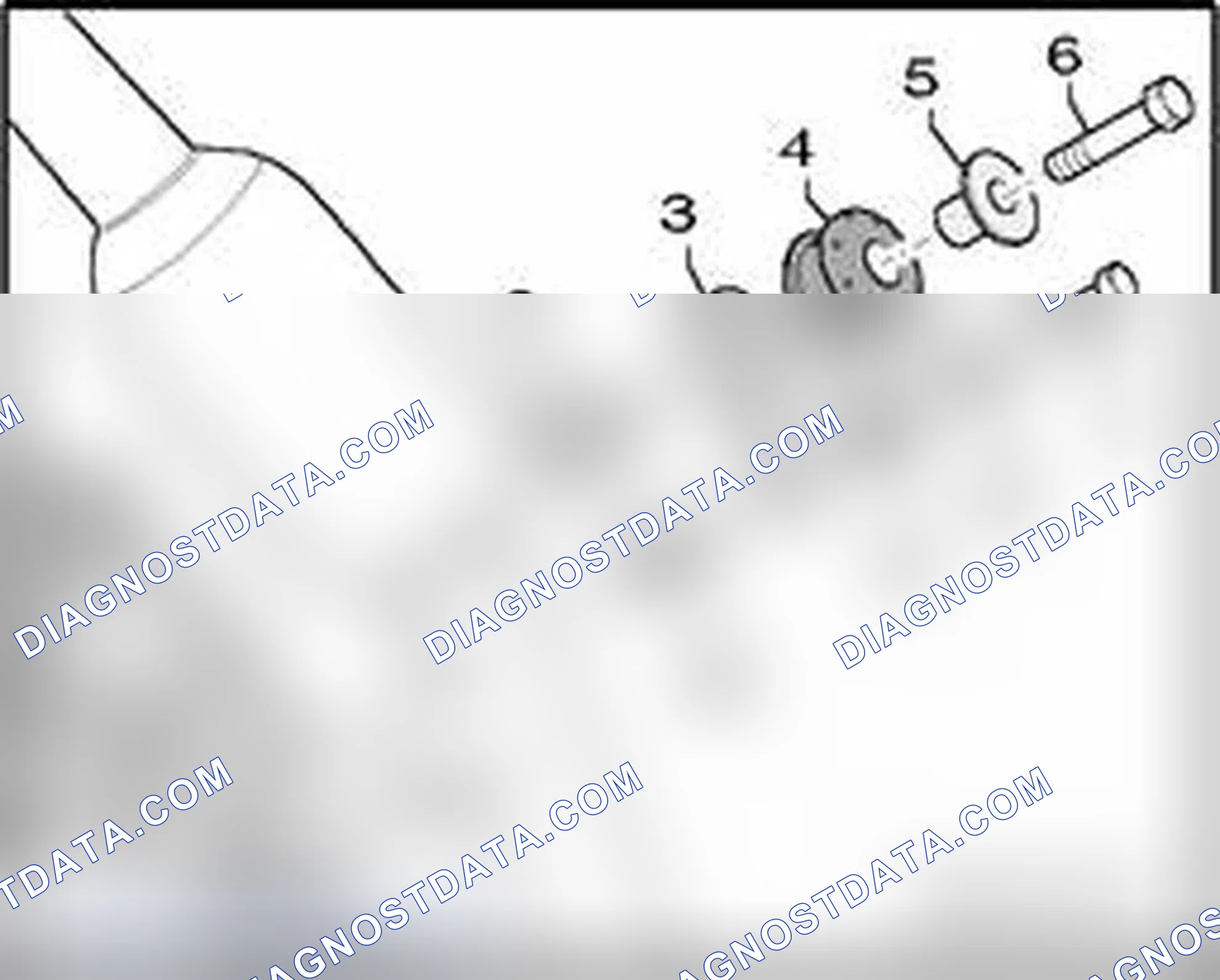 Scheme 659: Individual left mounting components - vehicles with manual transmission