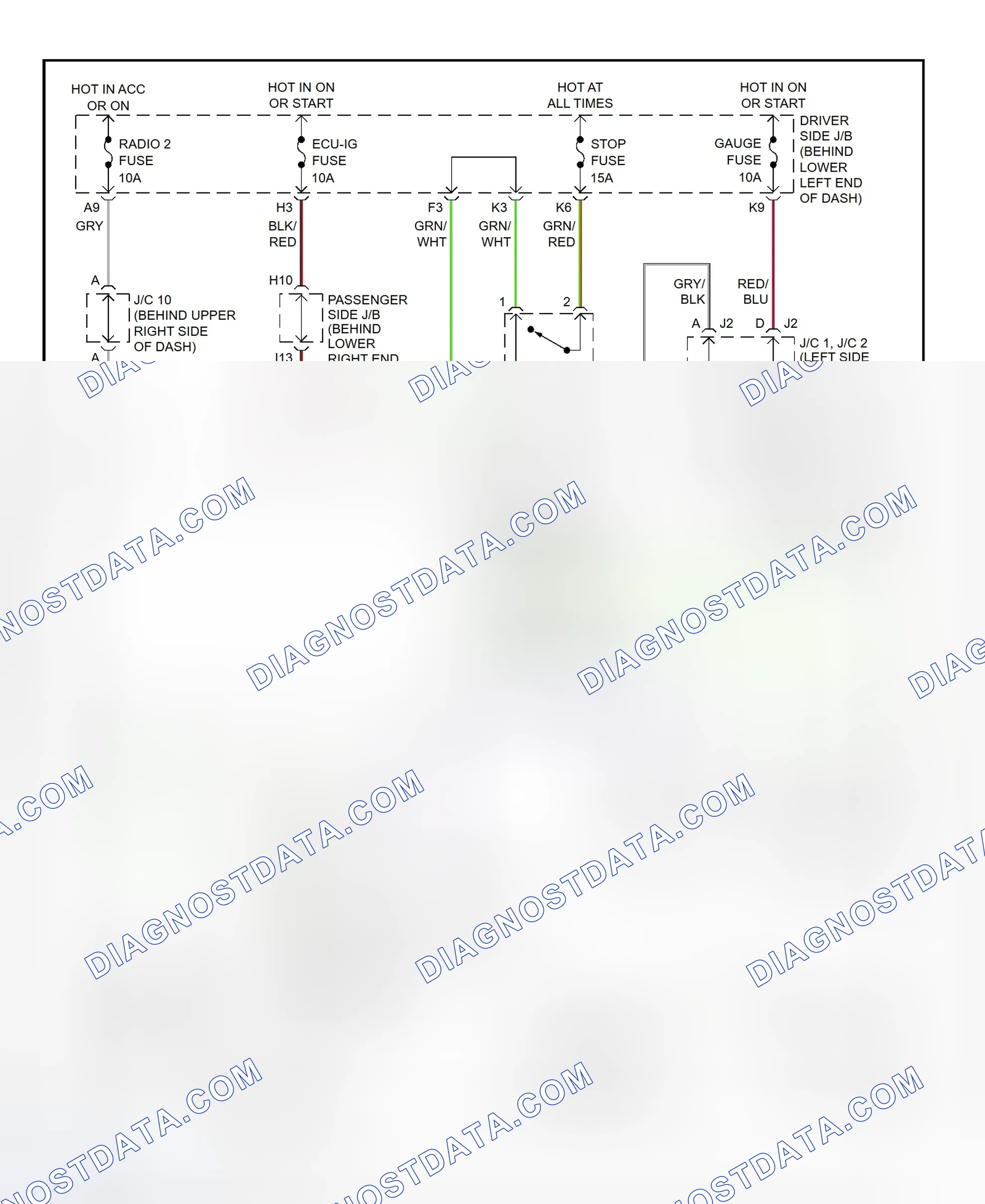 Scheme 310: Shift Interlock System Wiring Diagram (2002 - Lexus IS300)