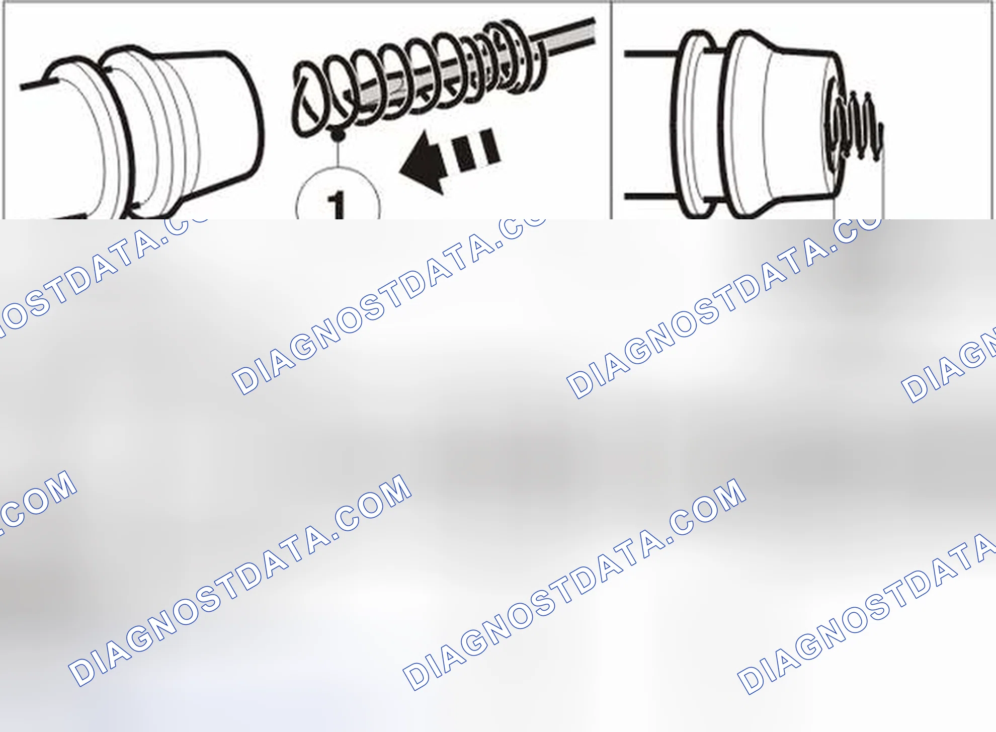 Scheme 4: Installing the rubber and spring from the ignition coil
