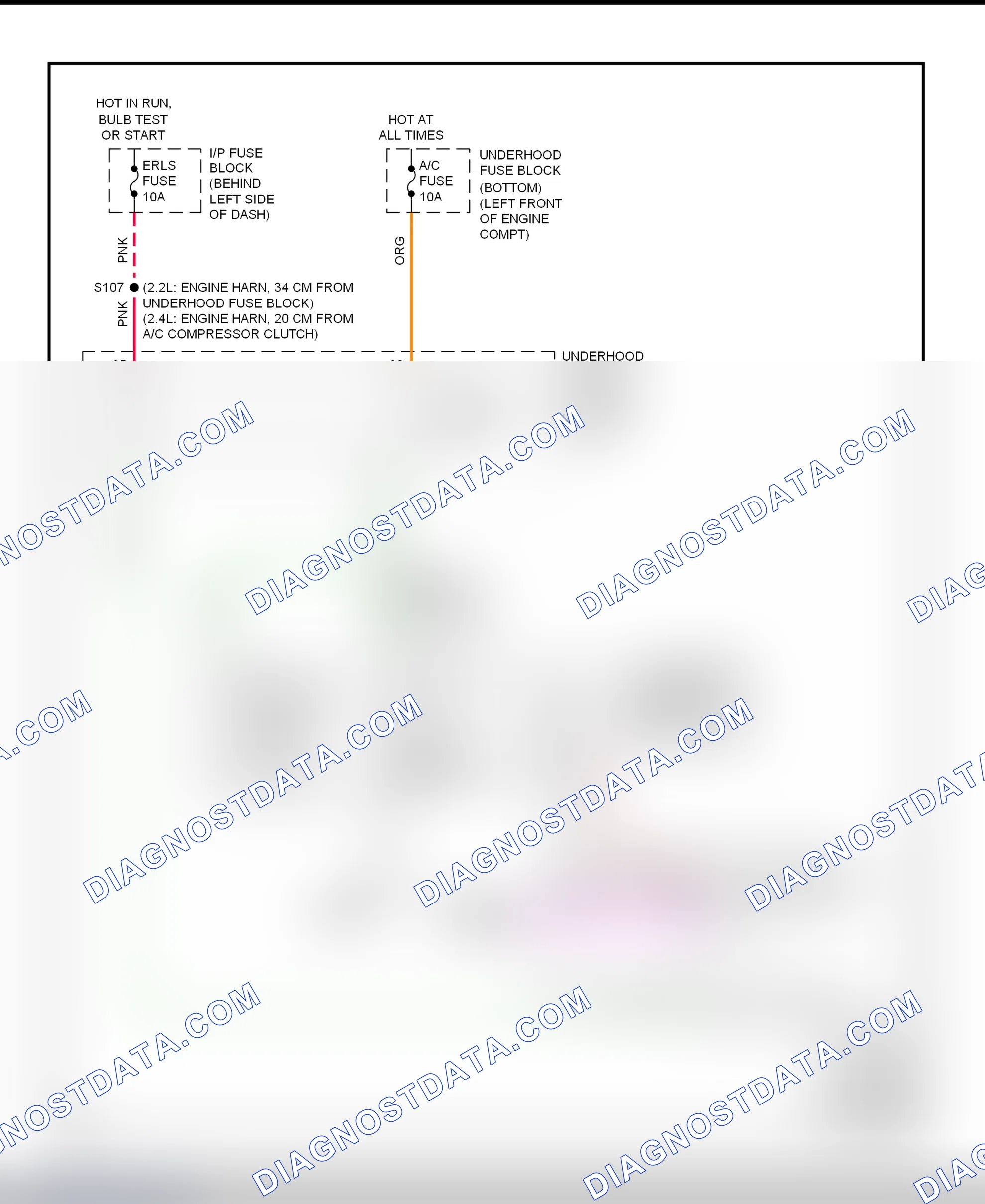 Scheme 49: A/C Compressor Clutch Control Circuit Wiring Diagram (2001 Cavalier & Sunfire)