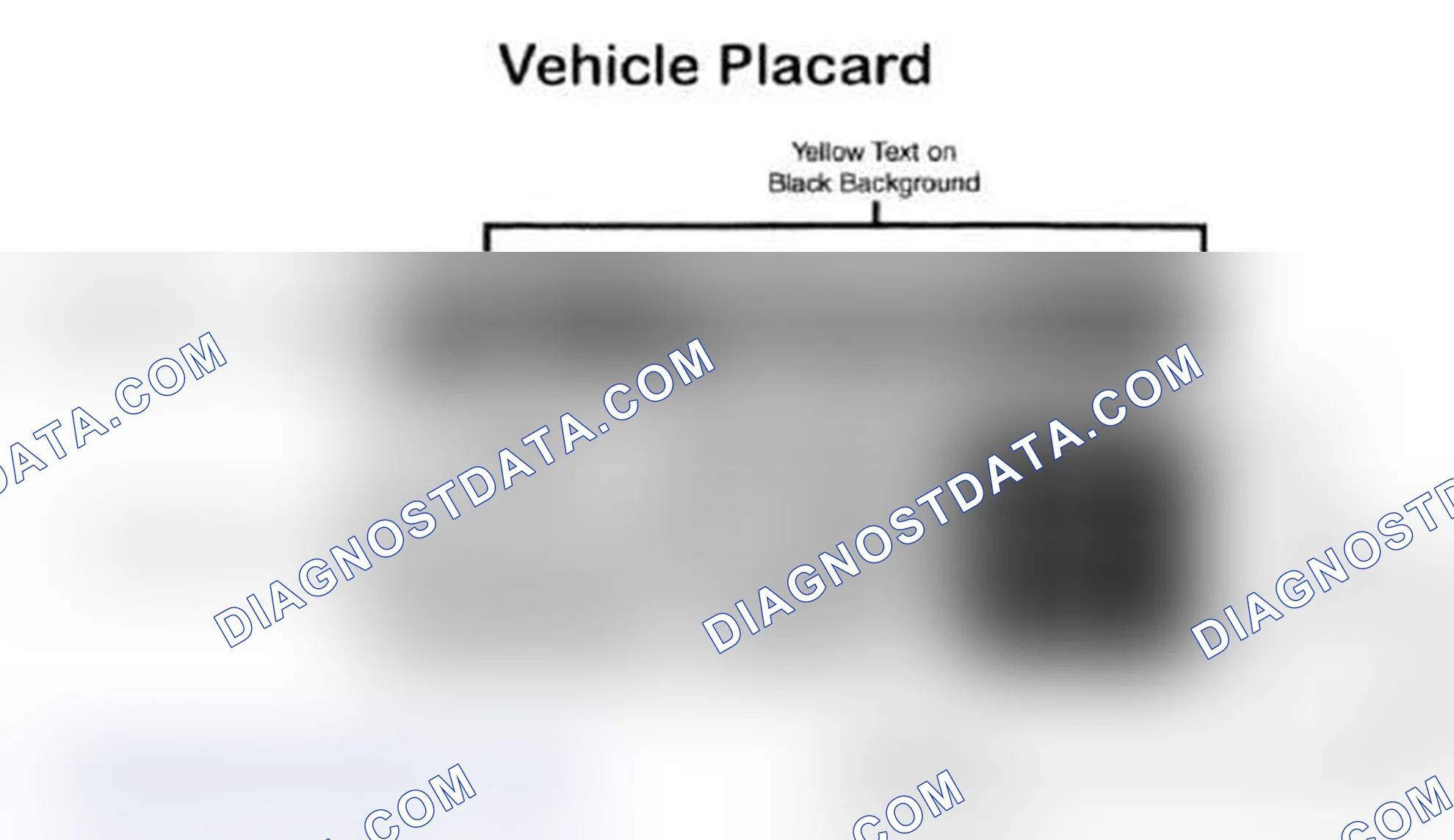 Scheme 28: Vehicle Tire Placard - Typical