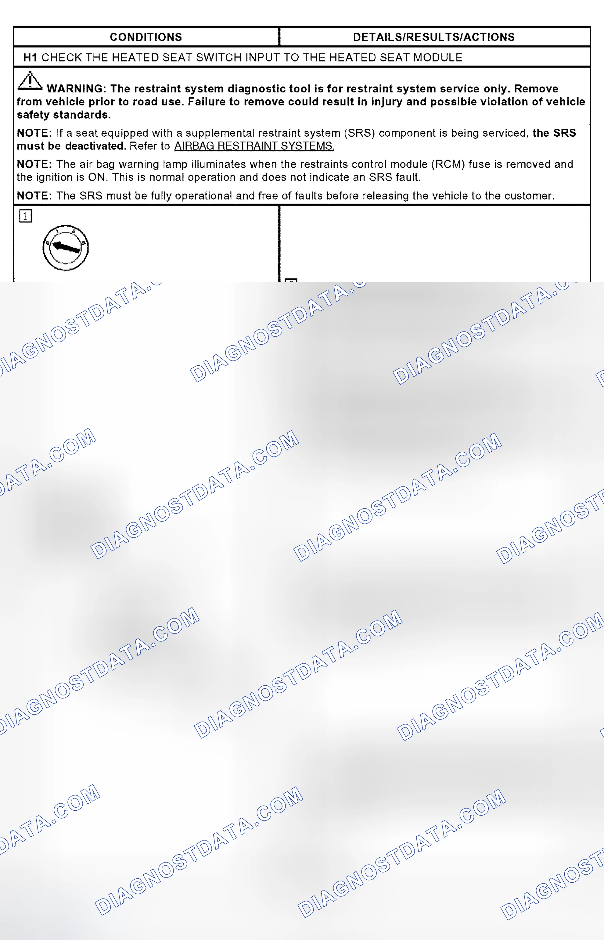 Scheme 83: PINPOINT TEST H: THE DRIVER HEATED SEAT IS INOPERATIVE