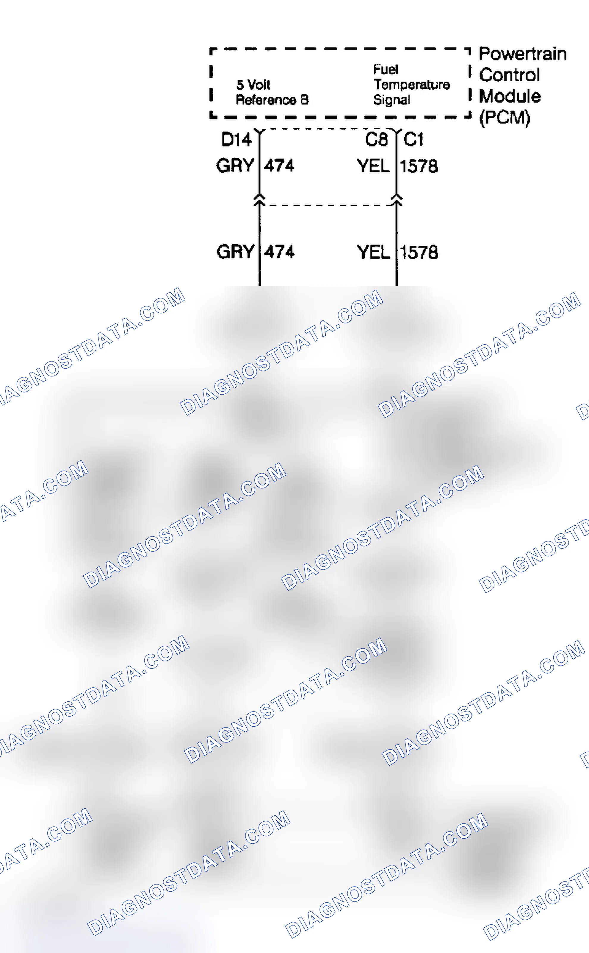 Scheme 27: Fuel Temperature Sensor Circuit Diagram